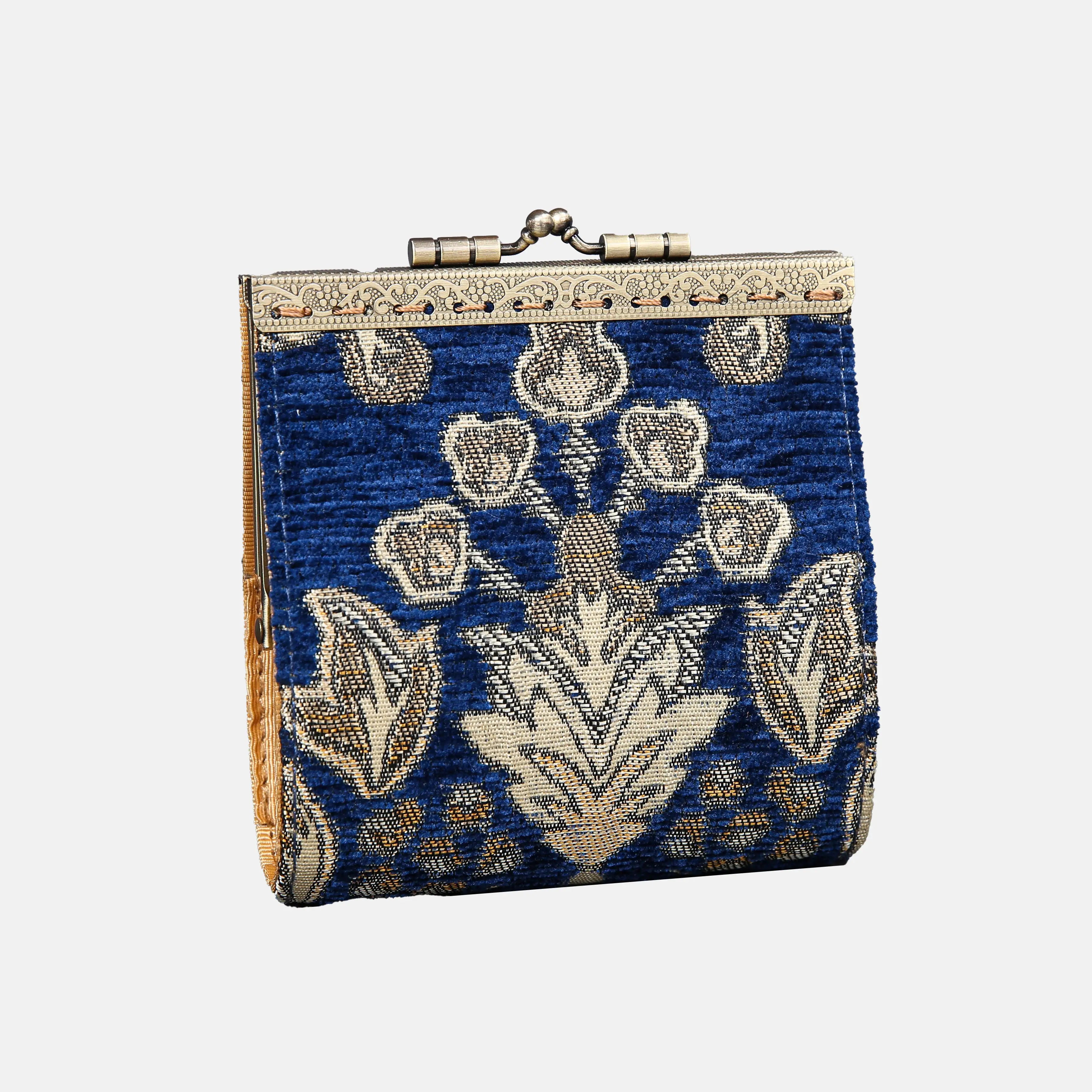 Victorian Blossom Blue Card Wallet  of America 17 slots main