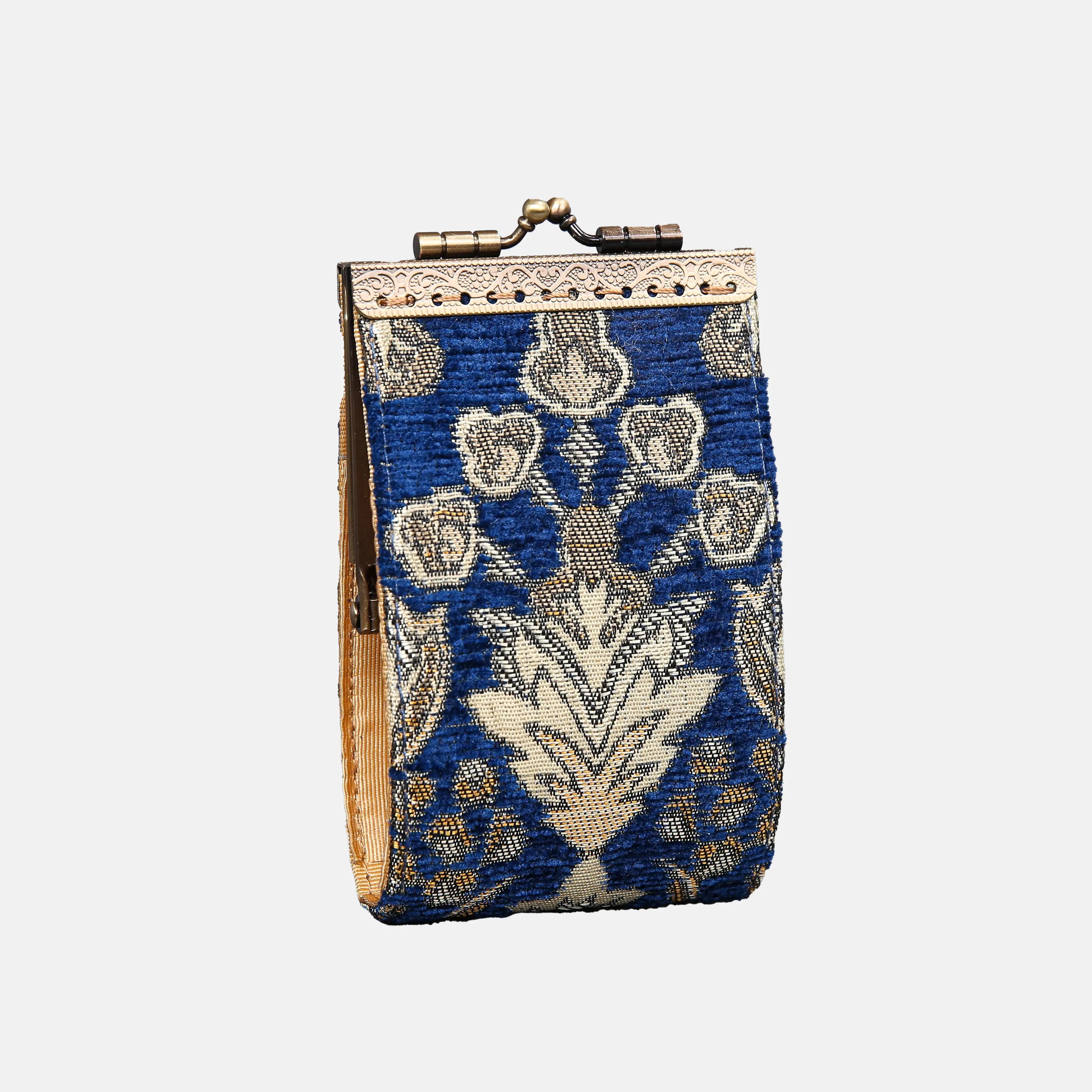 Victorian Blossom Blue Card Wallet  of America 11 slots main