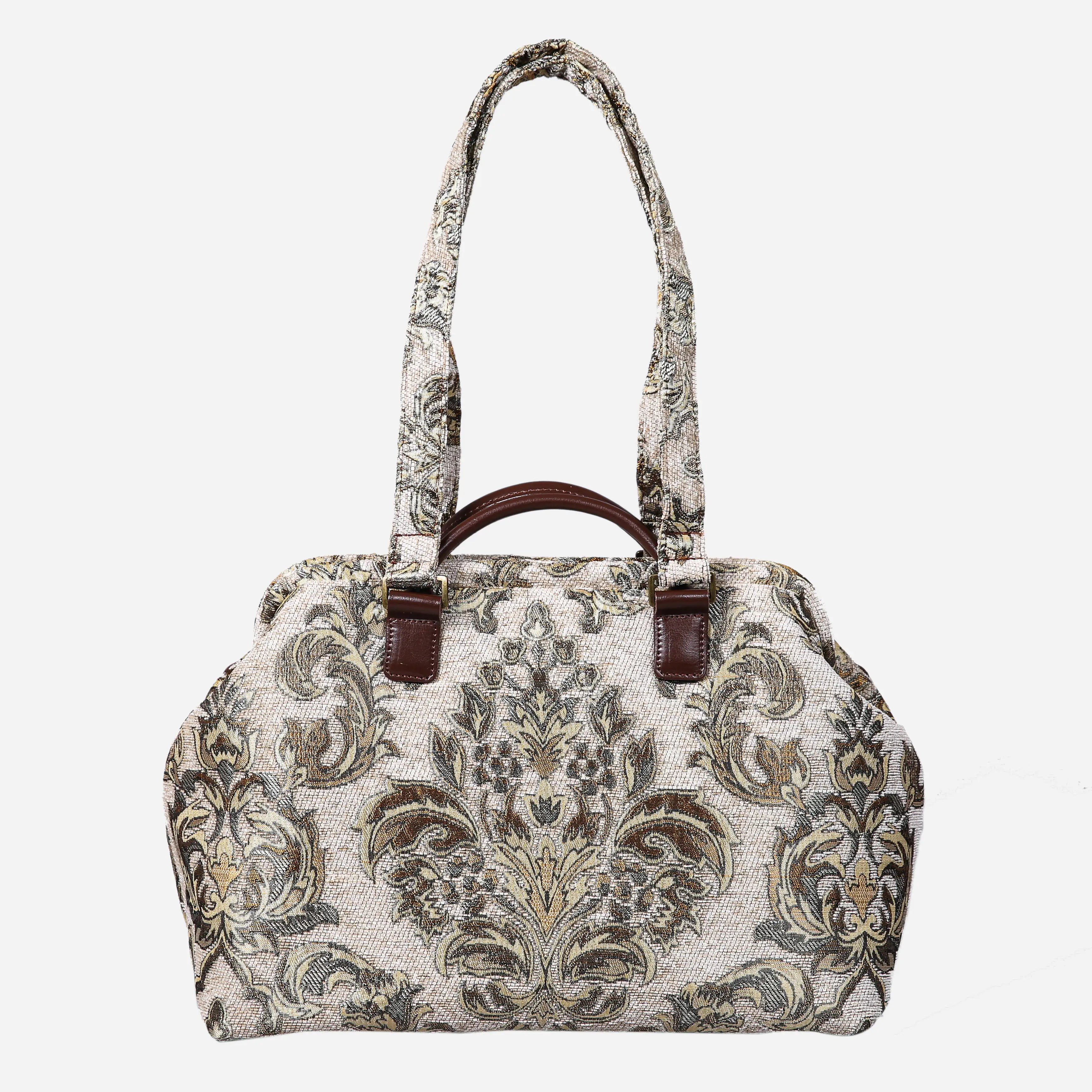 Victorian Blossom C-G Knitting Project Bag  of America with shoulder strap