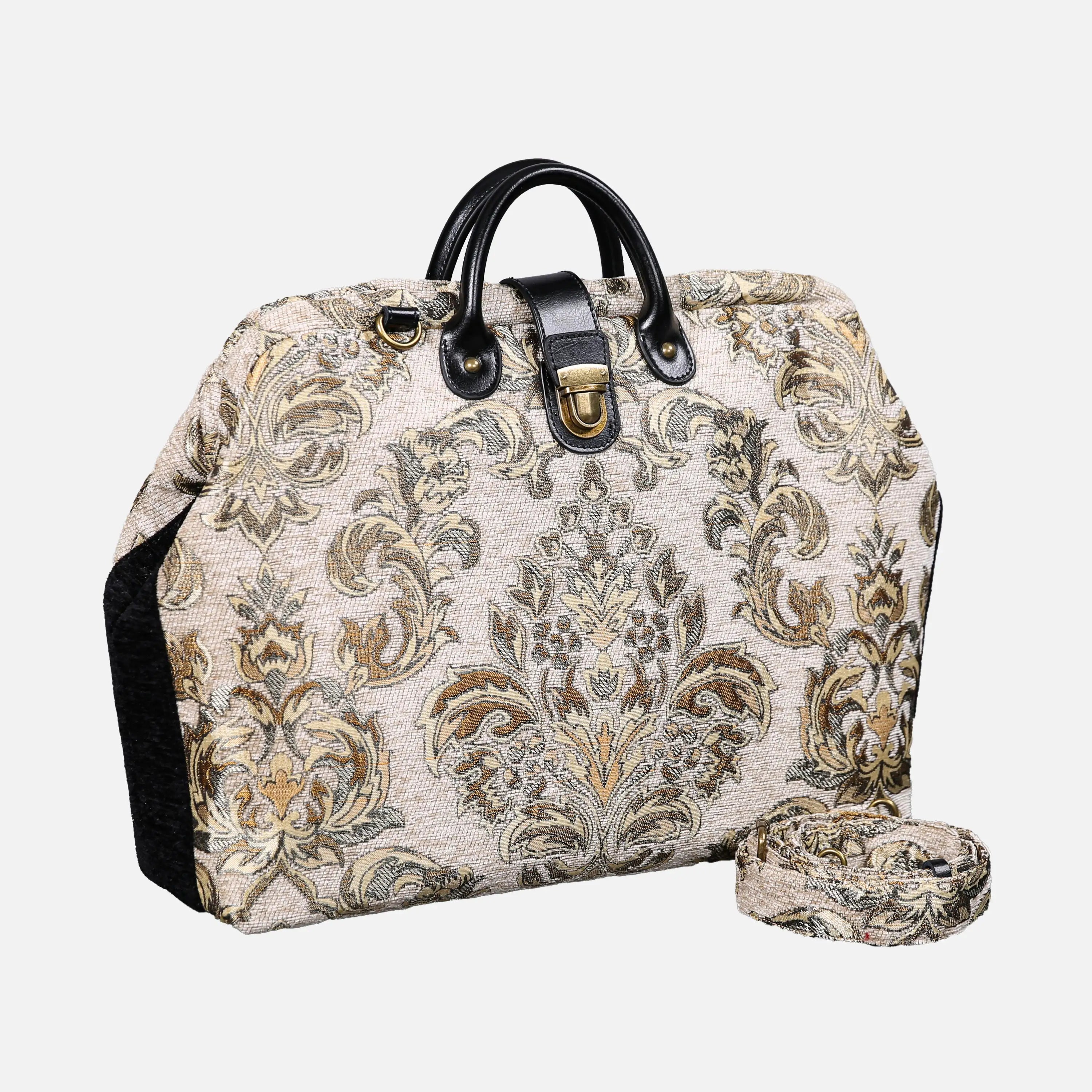 Victorian Blossom C-G carpet bag  of America with shoulder strap