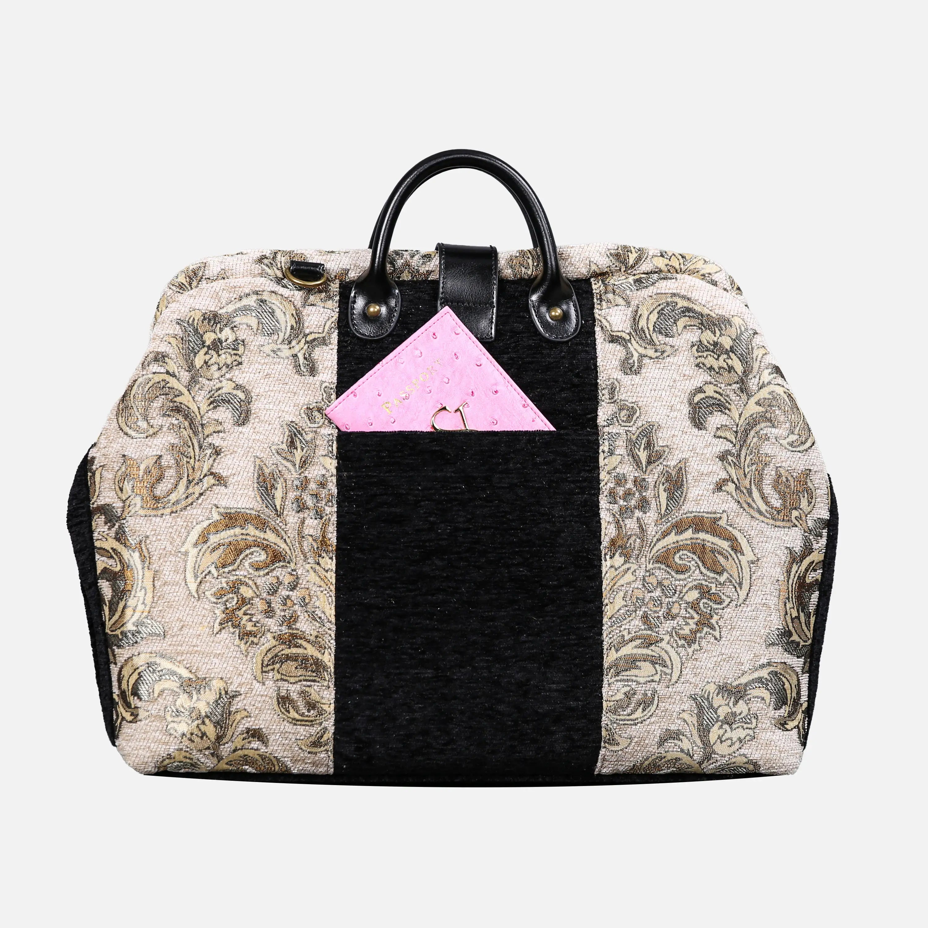 Victorian Blossom C-G carpet bag  of America back