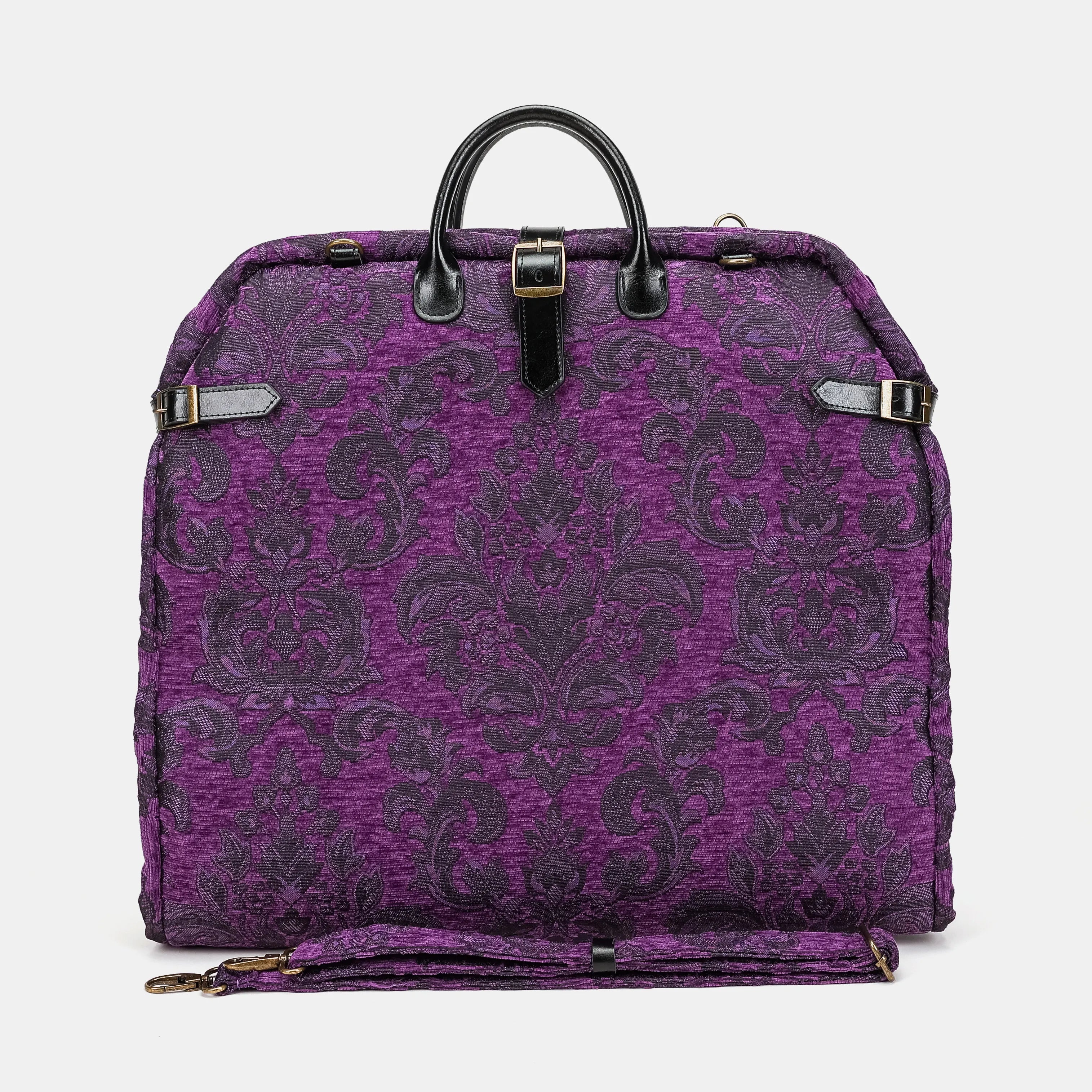 Victorian Blossom Purple Carpet Garment Bag Carpetbag of America main