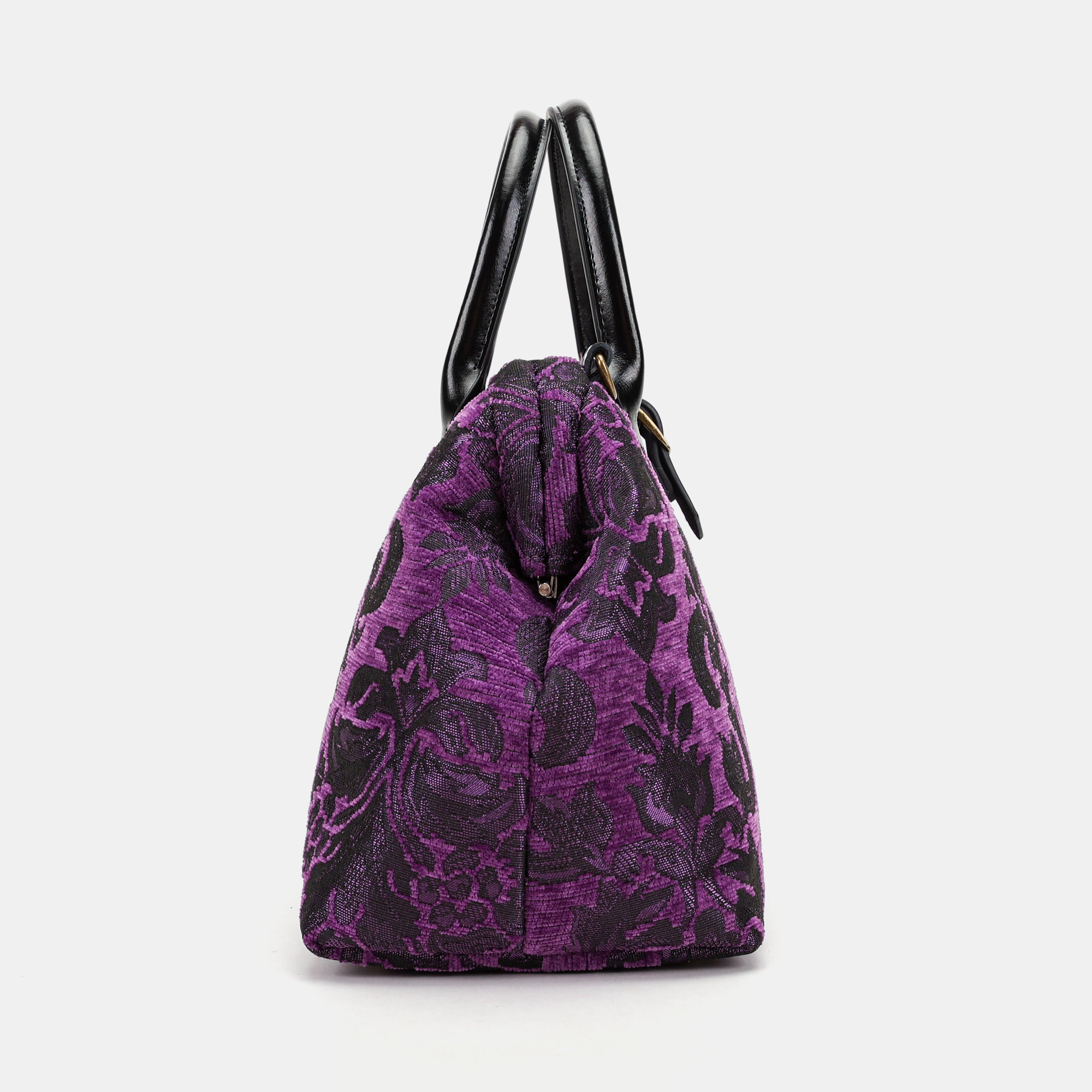 Victorian Blossom Purple Carpet Handbag Purse of America side