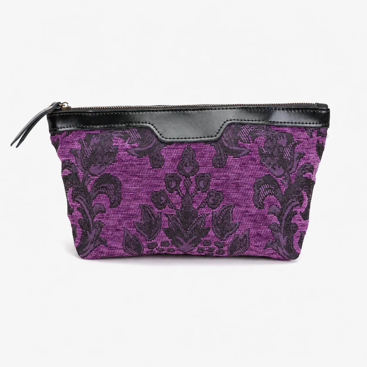 Victorian Blossom Purple Carpet Makeup Bag Carpetbag of America-main