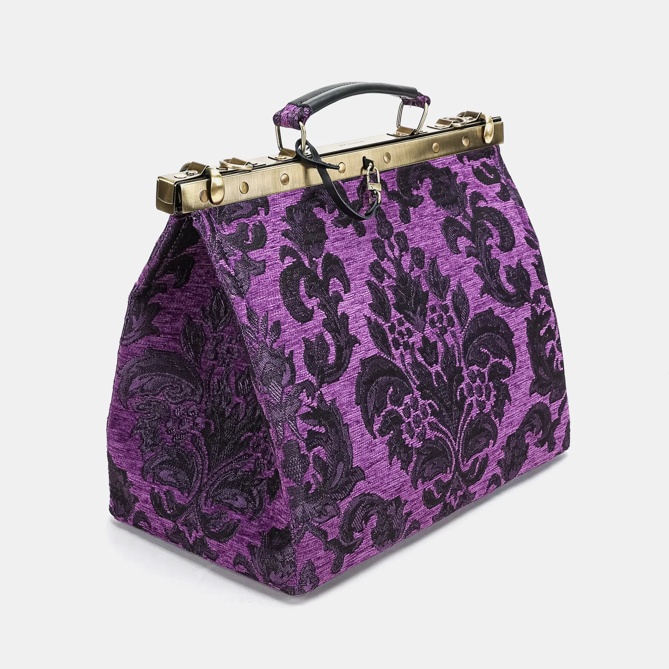 Victorian Blossom Purple Celine Carpet Gladstone Bag of America side