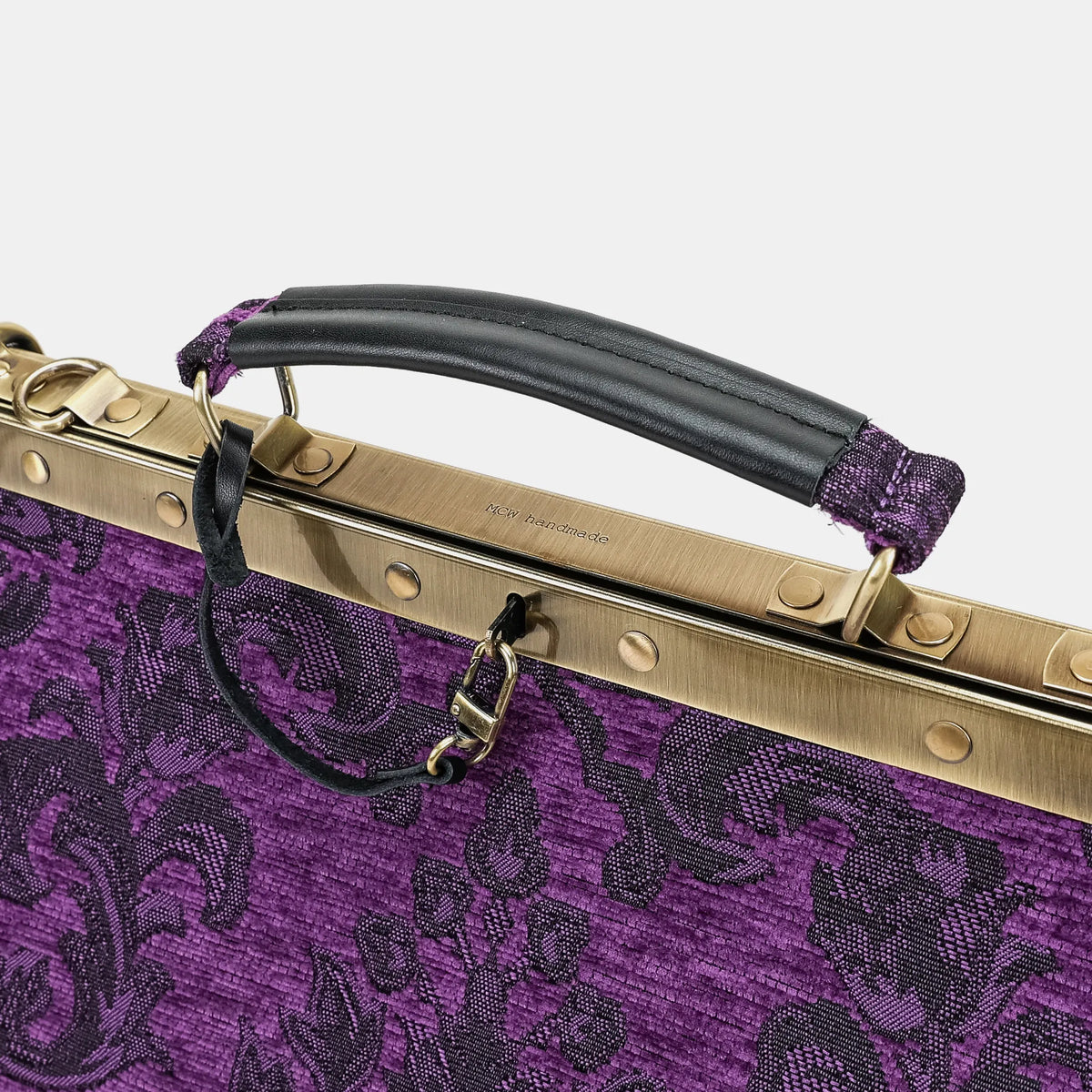 Victorian Blossom Purple Celine Carpet Gladstone Bag of America detail