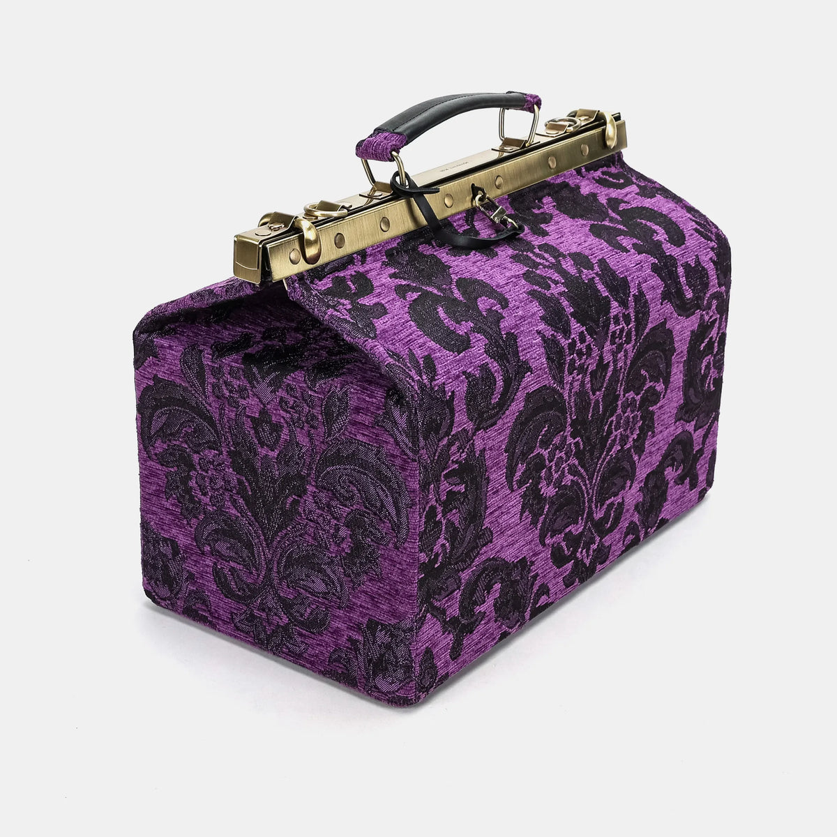 Victorian Blossom Purple Genevieve Carpet Gladstone Bag of America front side