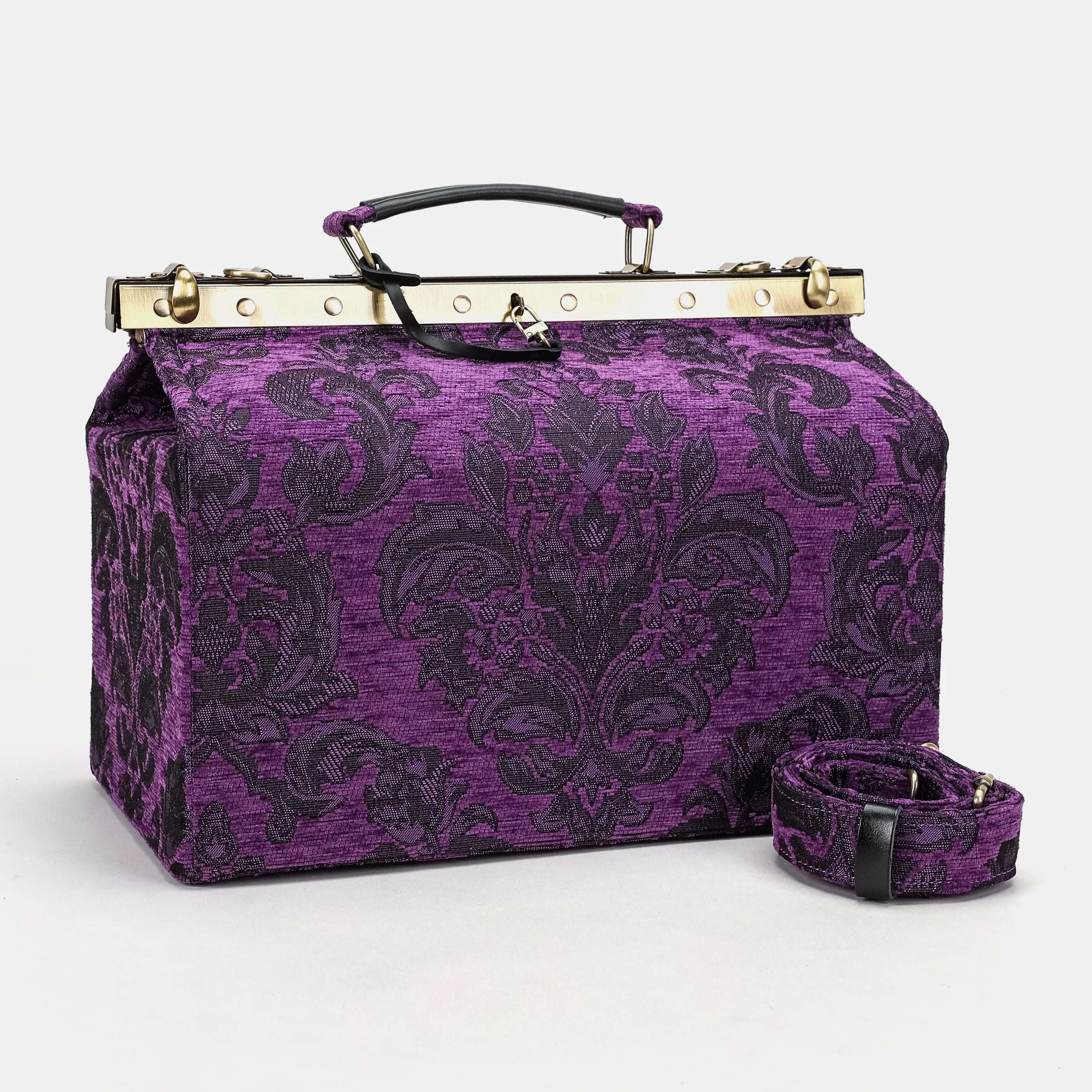 Victorian Blossom Purple Genevieve Carpet Gladstone Bag of America primary