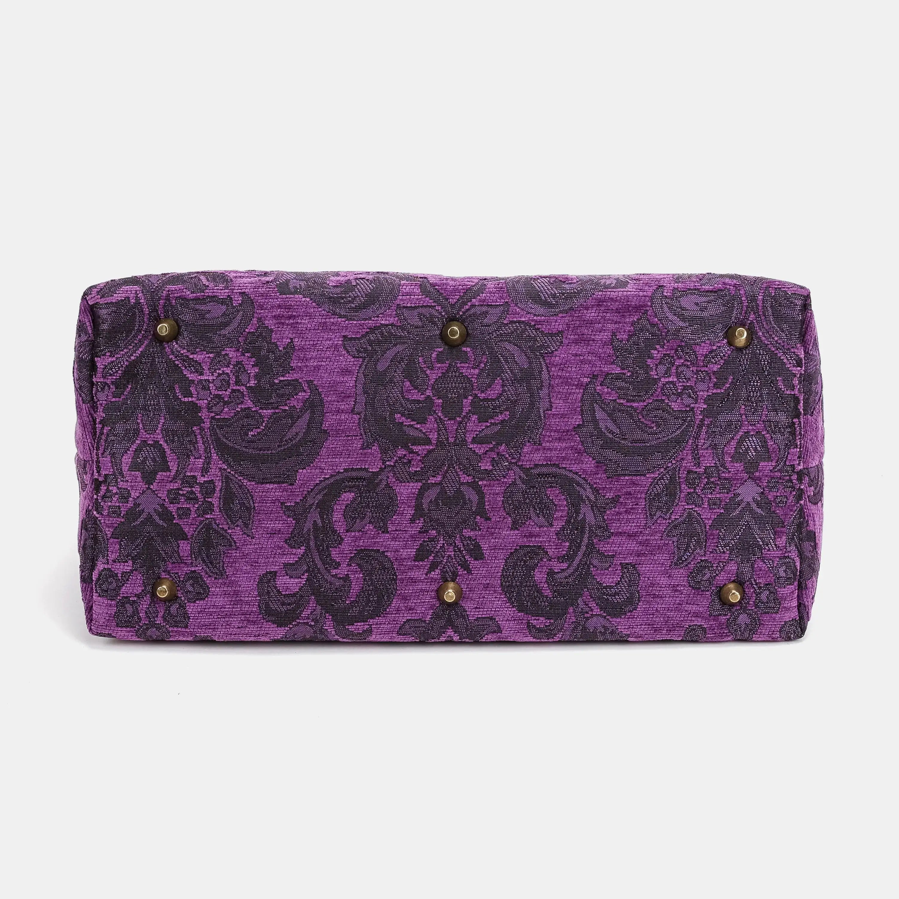 Victorian Blossom Purple Knitting Project Bag of America-bottom