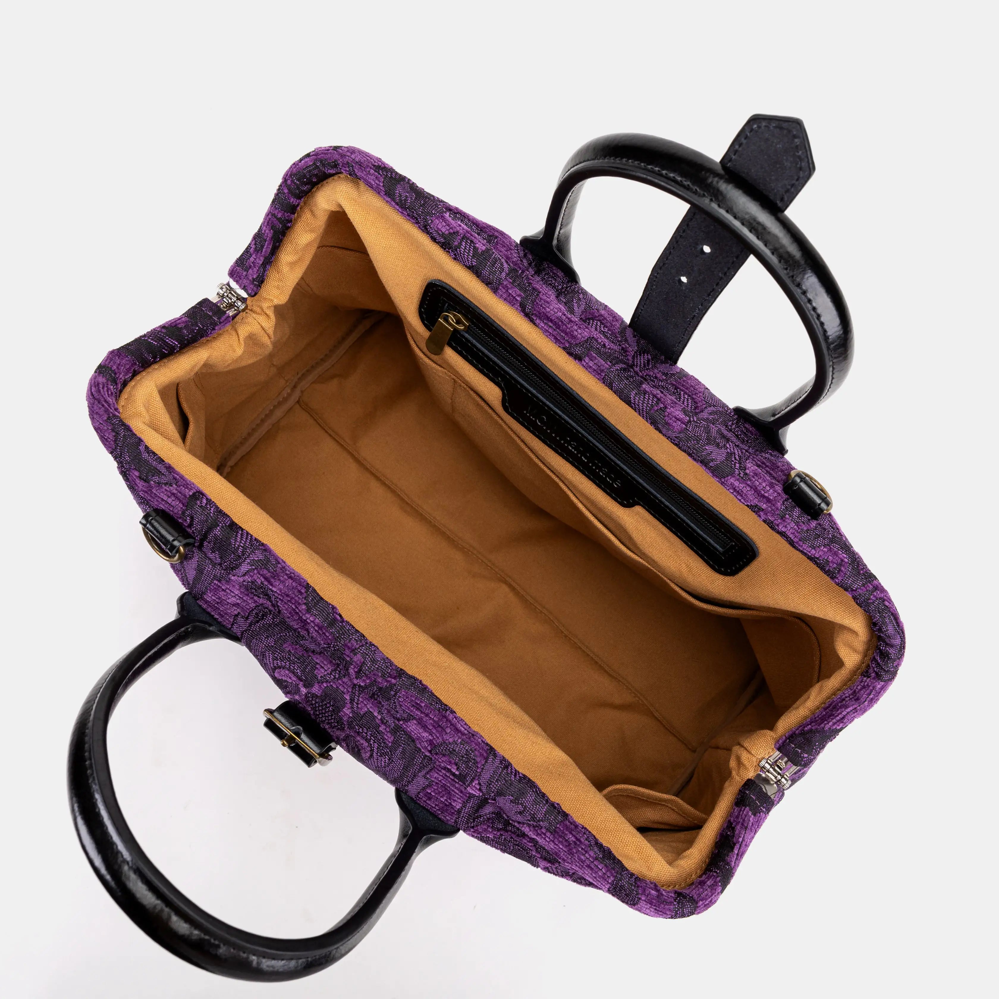 Mary Poppins Weekender Bag Victorian Blossom Purple inside