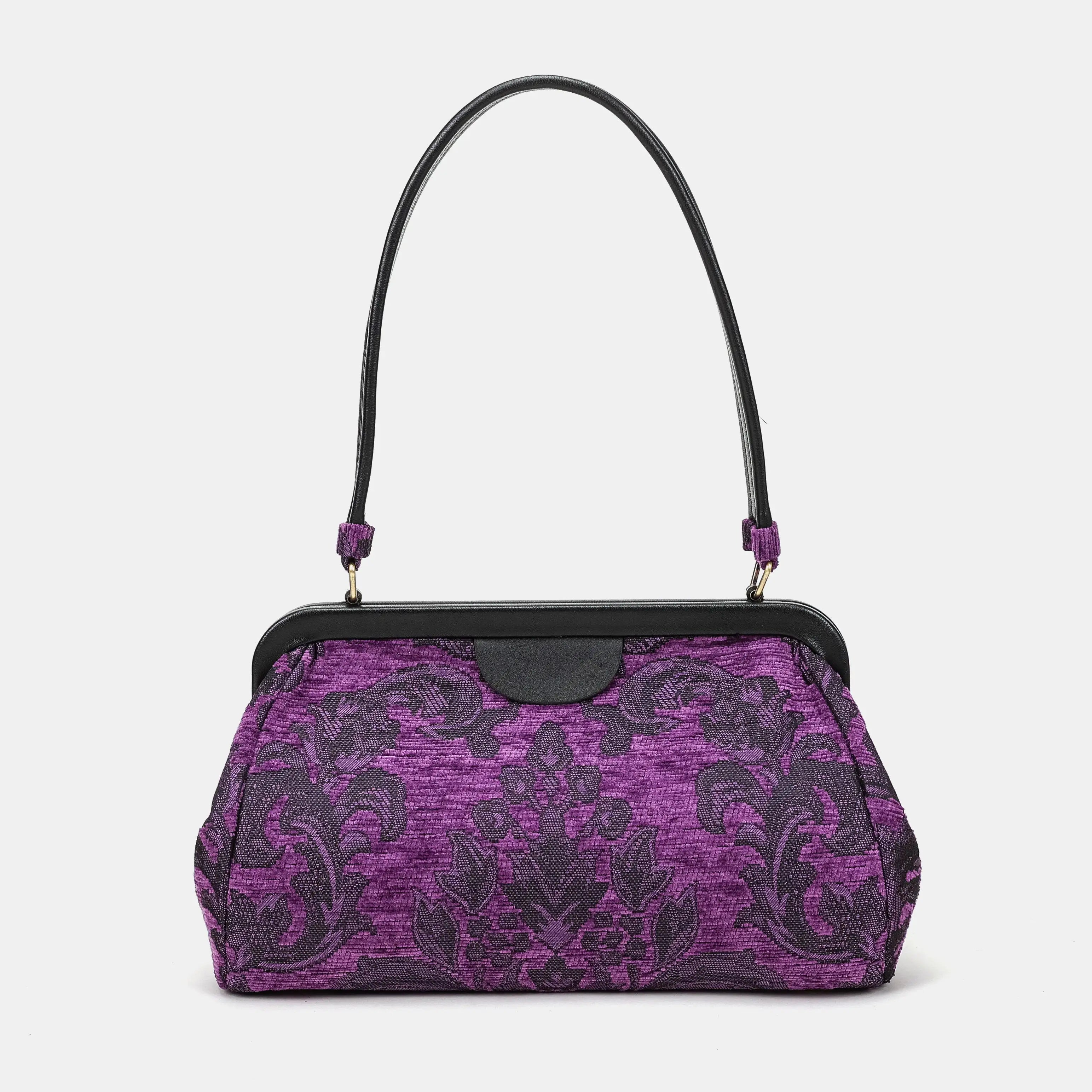 Victorian Blossom purple Shoulder Bag Carpetbag of America main