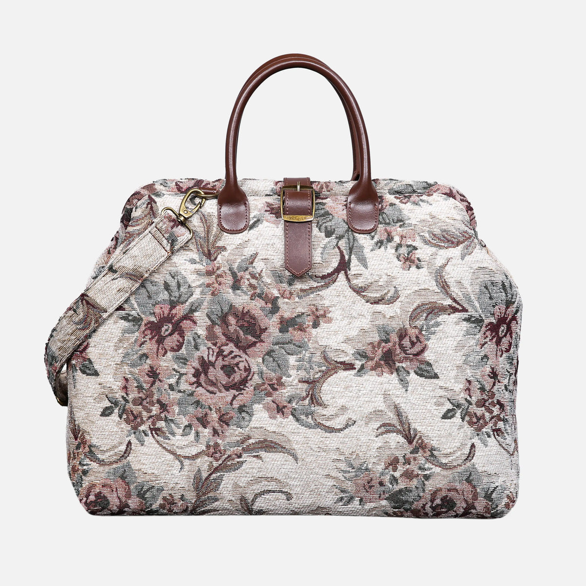 Victorian Retro Rose Mary Poppins Weekender Carpetbag of America main