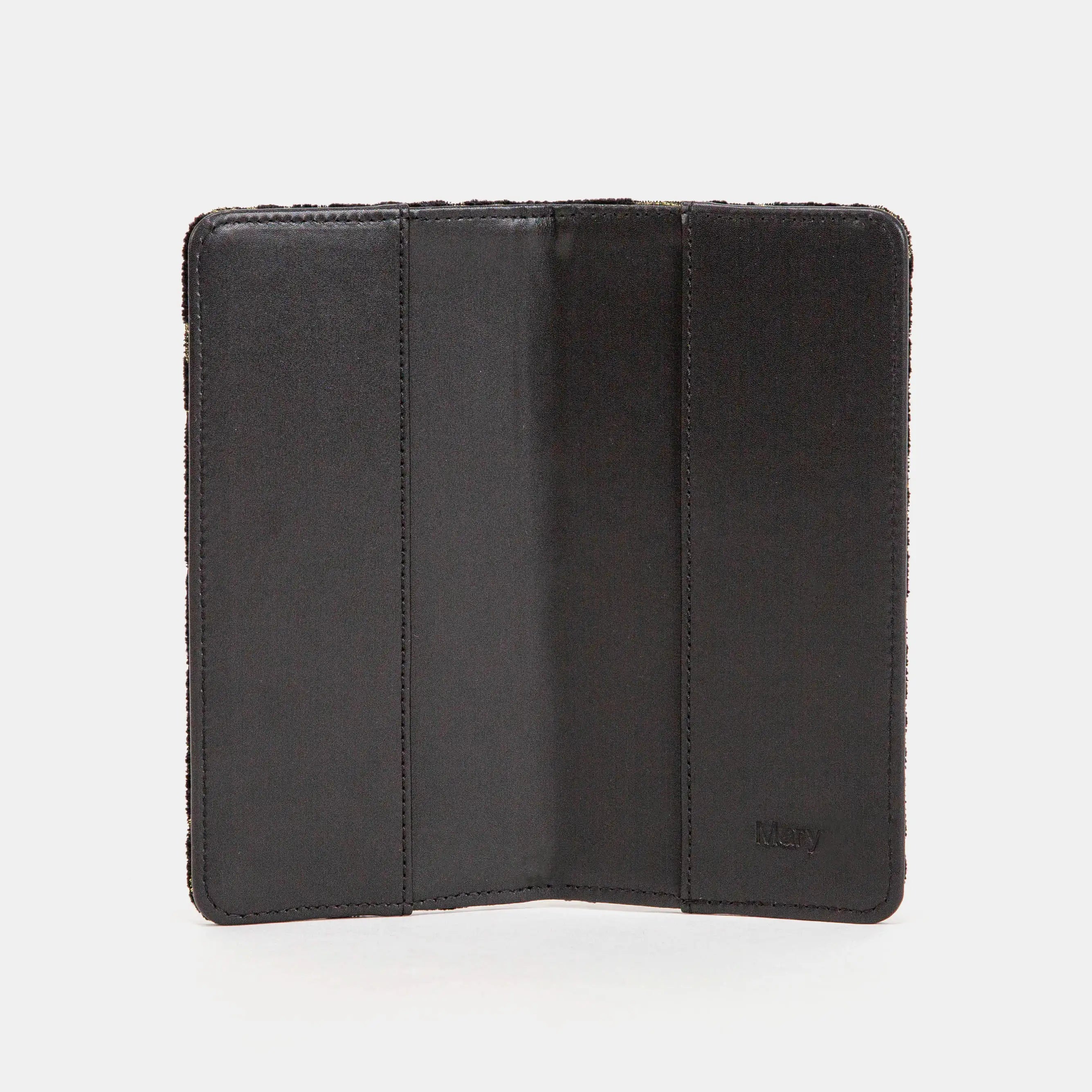 Vintage Scroll Black/Green Checkbook Cover of America  inside