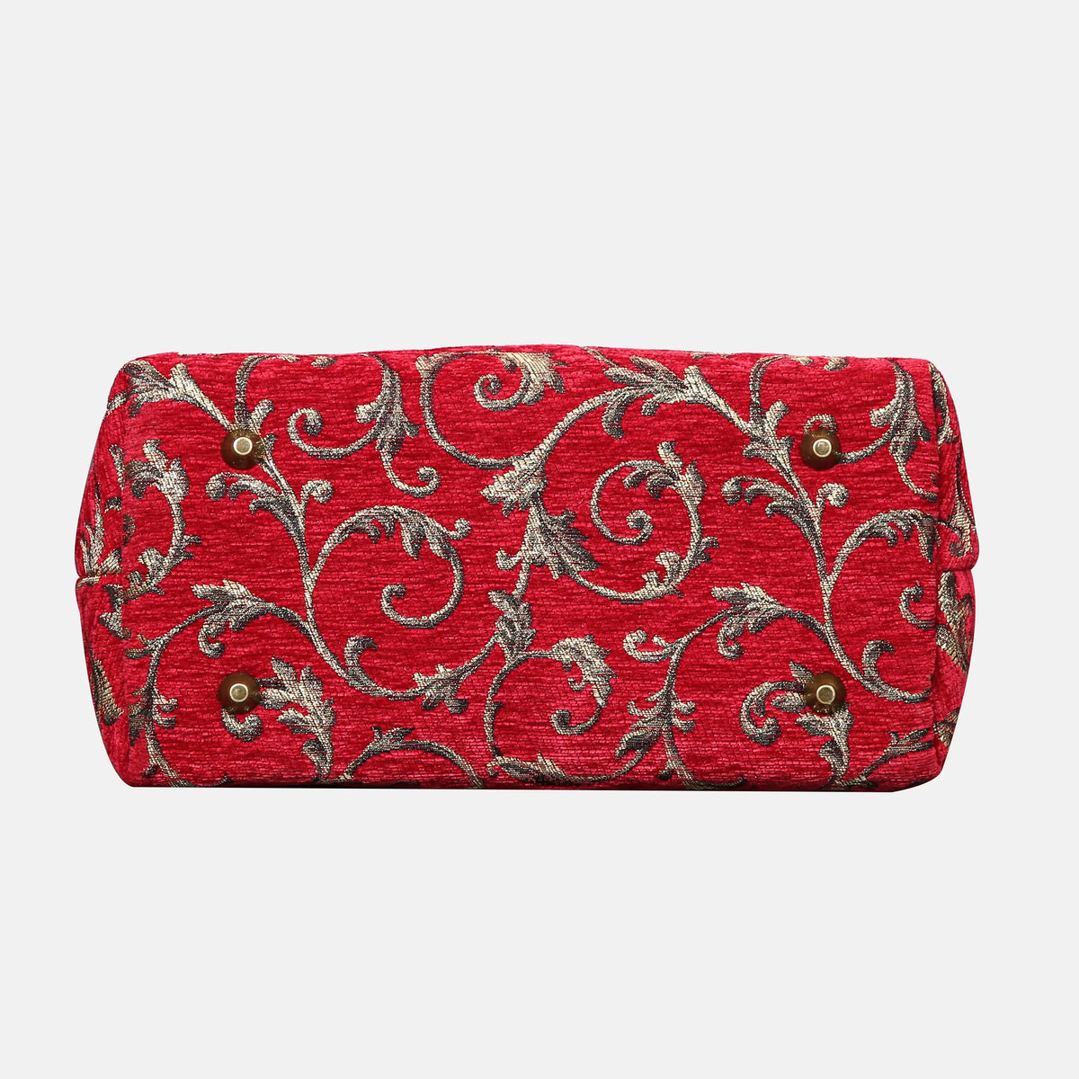 Vintage Ivy Red Carpet Satchel carpet bag MCW Handmade of America bottom