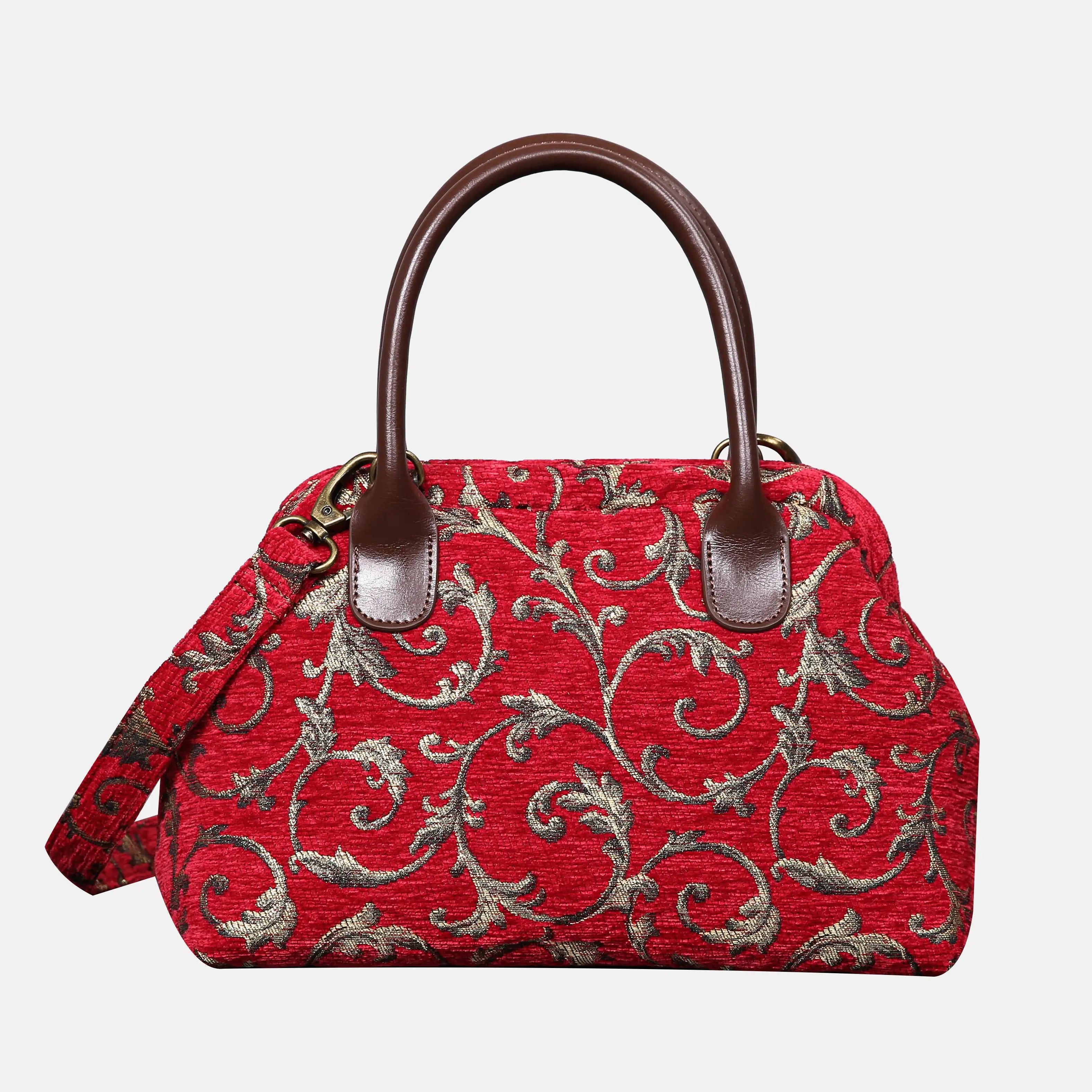 Vintage Ivy Red Carpet Satchel carpet bag MCW Handmade of America main