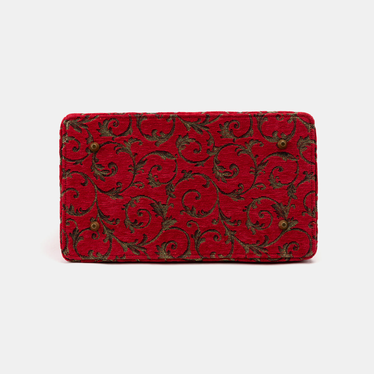 Vintage Scroll Red Celine Carpet Gladstone Bag of America bottom