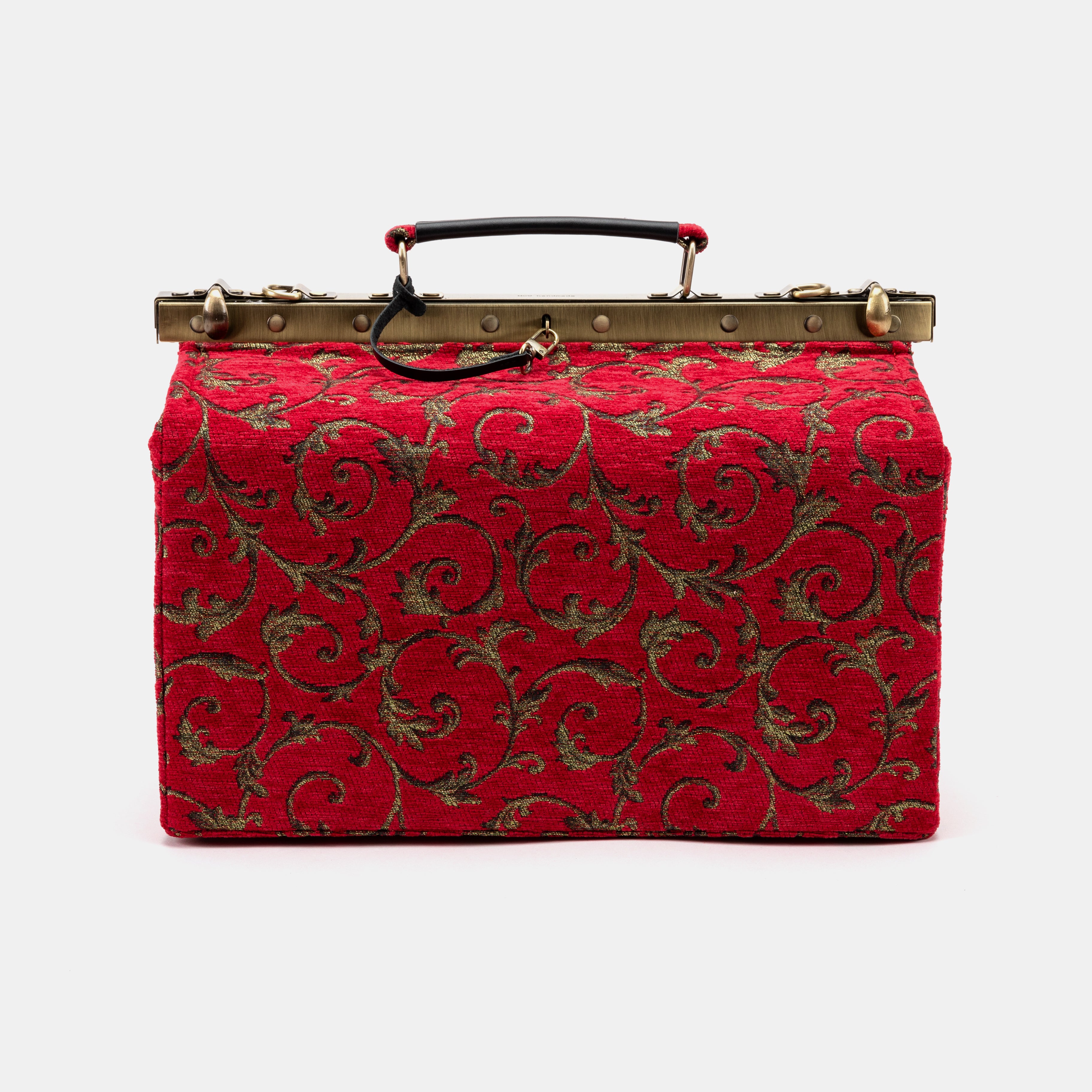 Vintage Scroll Red Genevieve Carpet Gladstone Bag of America main
