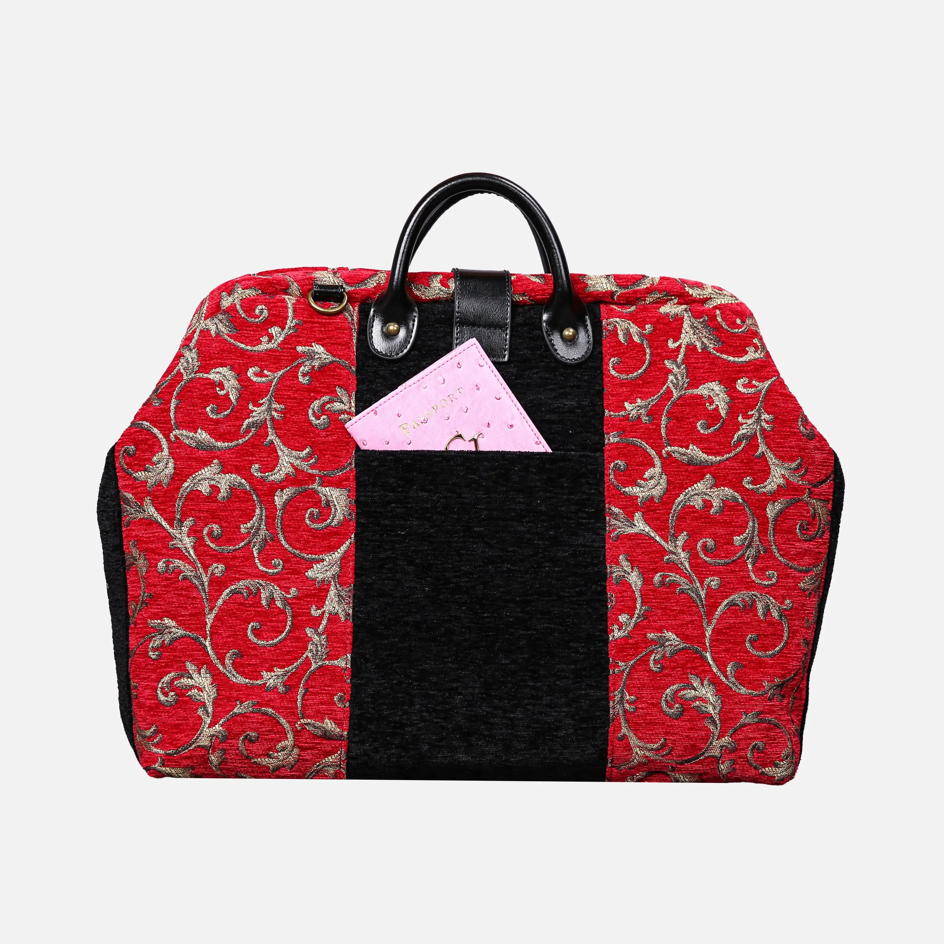 Vintage Scroll Red carpet bag  of America back