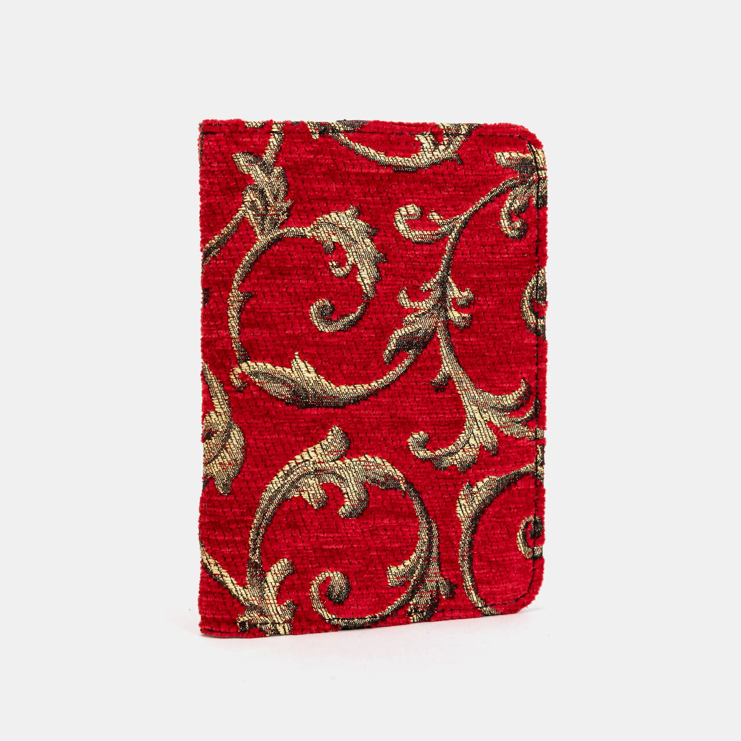 Vintage Scroll Red Passport Cover of America side