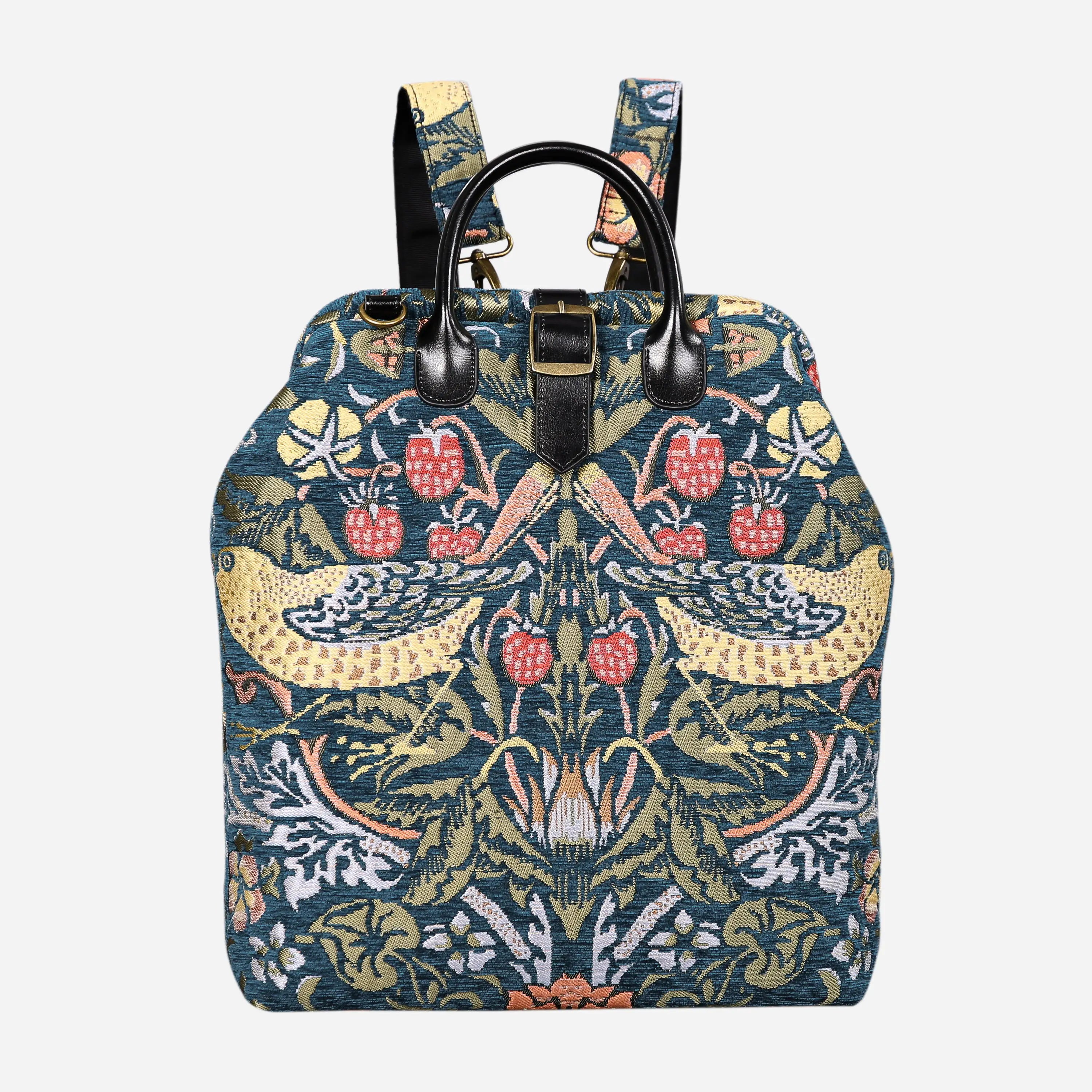 William Morris Strawberry Thief Carpet Laptop Backpack of America main