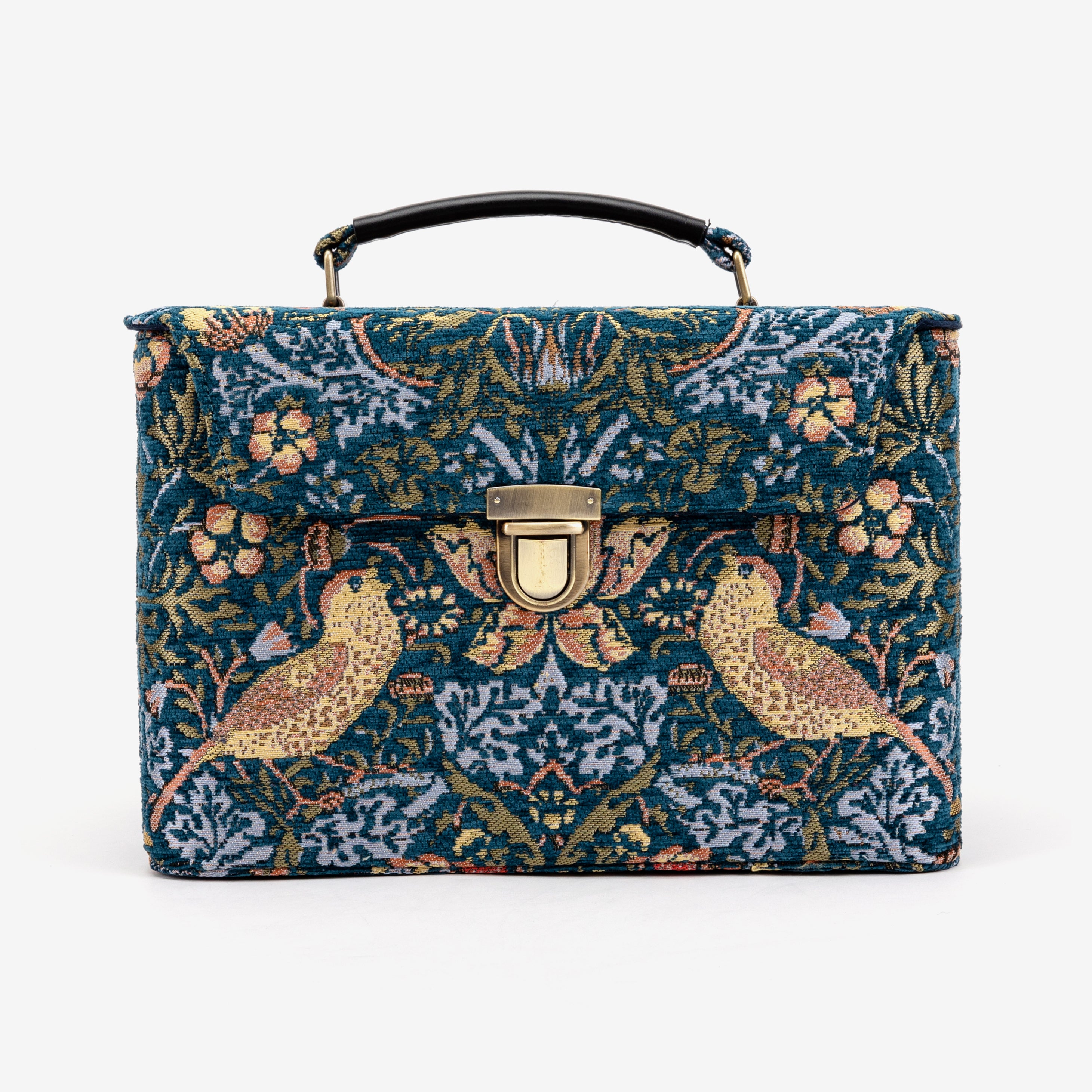 Josephine Large Train Case Purse William Morris Strawberry Thief main