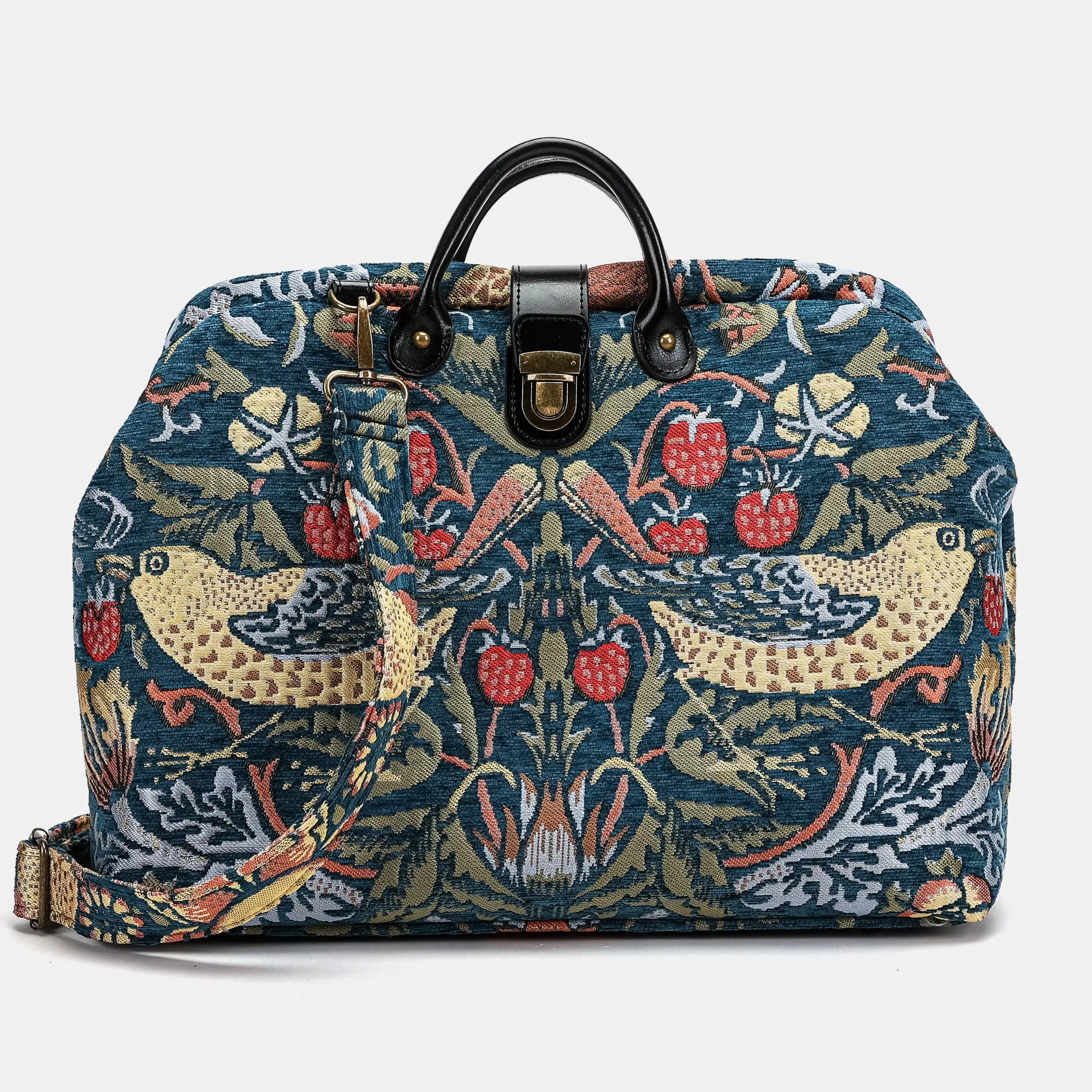 William Morris Strawberry Thief Carpetbag of America-Main
