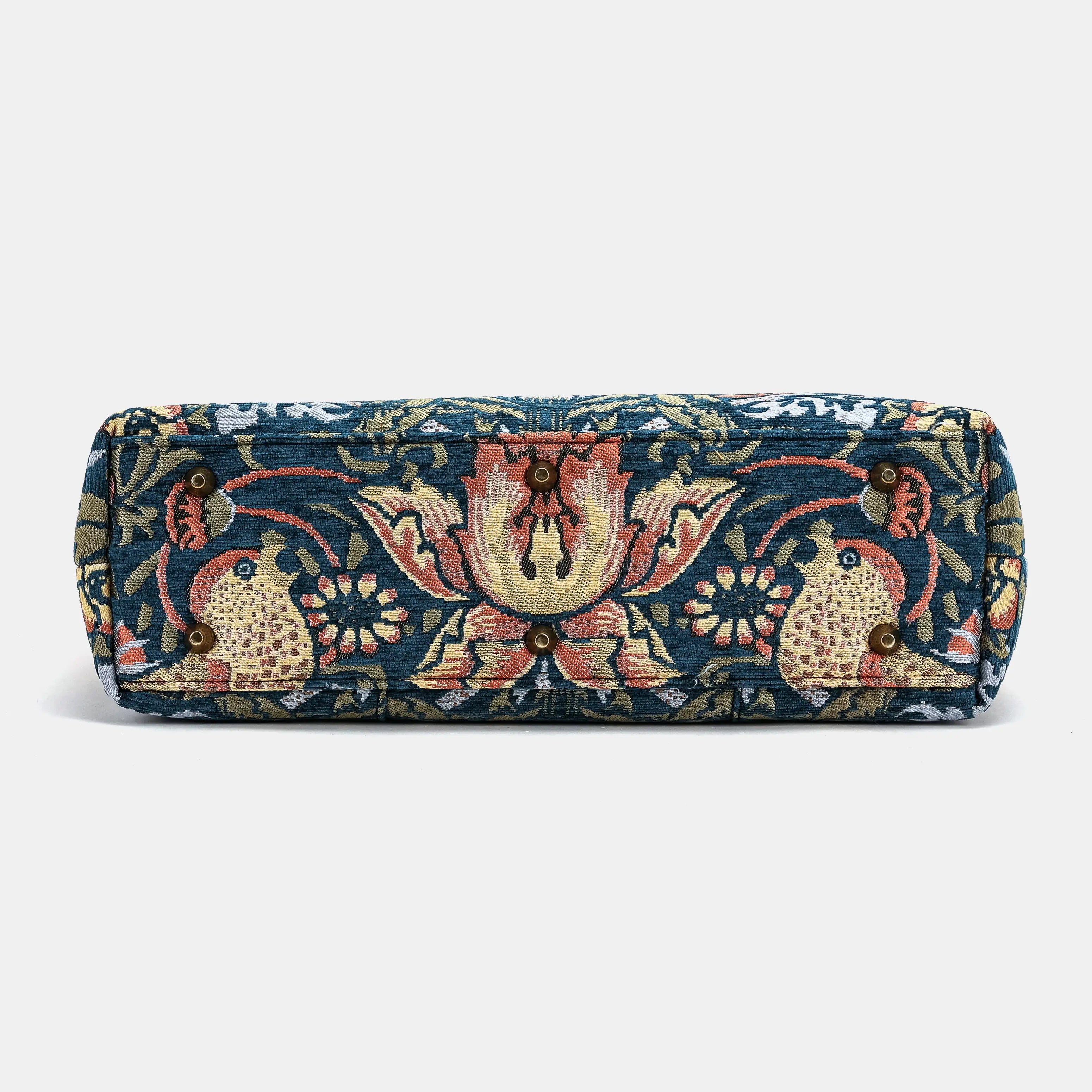 William Morris Strawberry Thief Carpetbag of America-bottom
