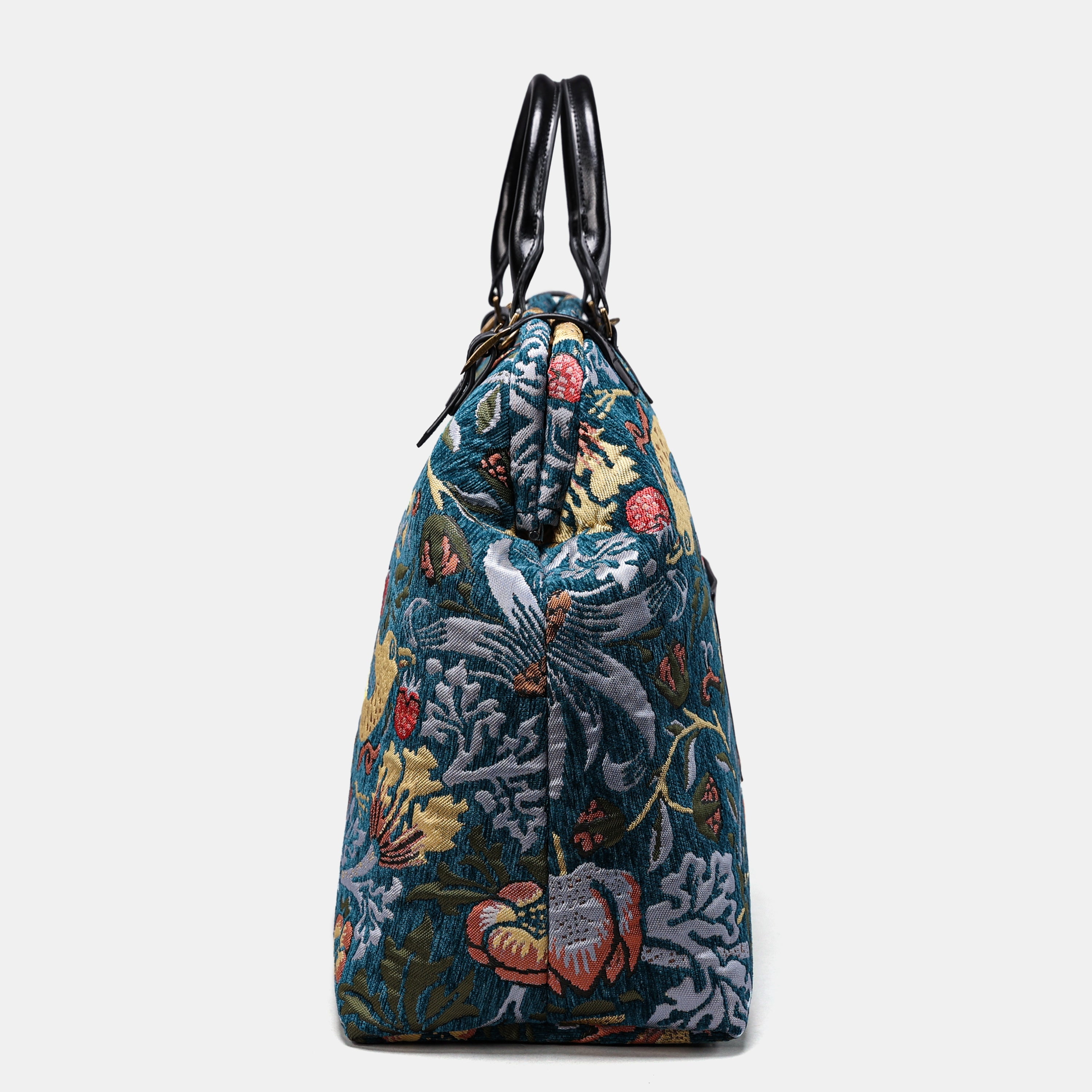 William Morris Strawberry Thief Men's Carpetbag of America side-3