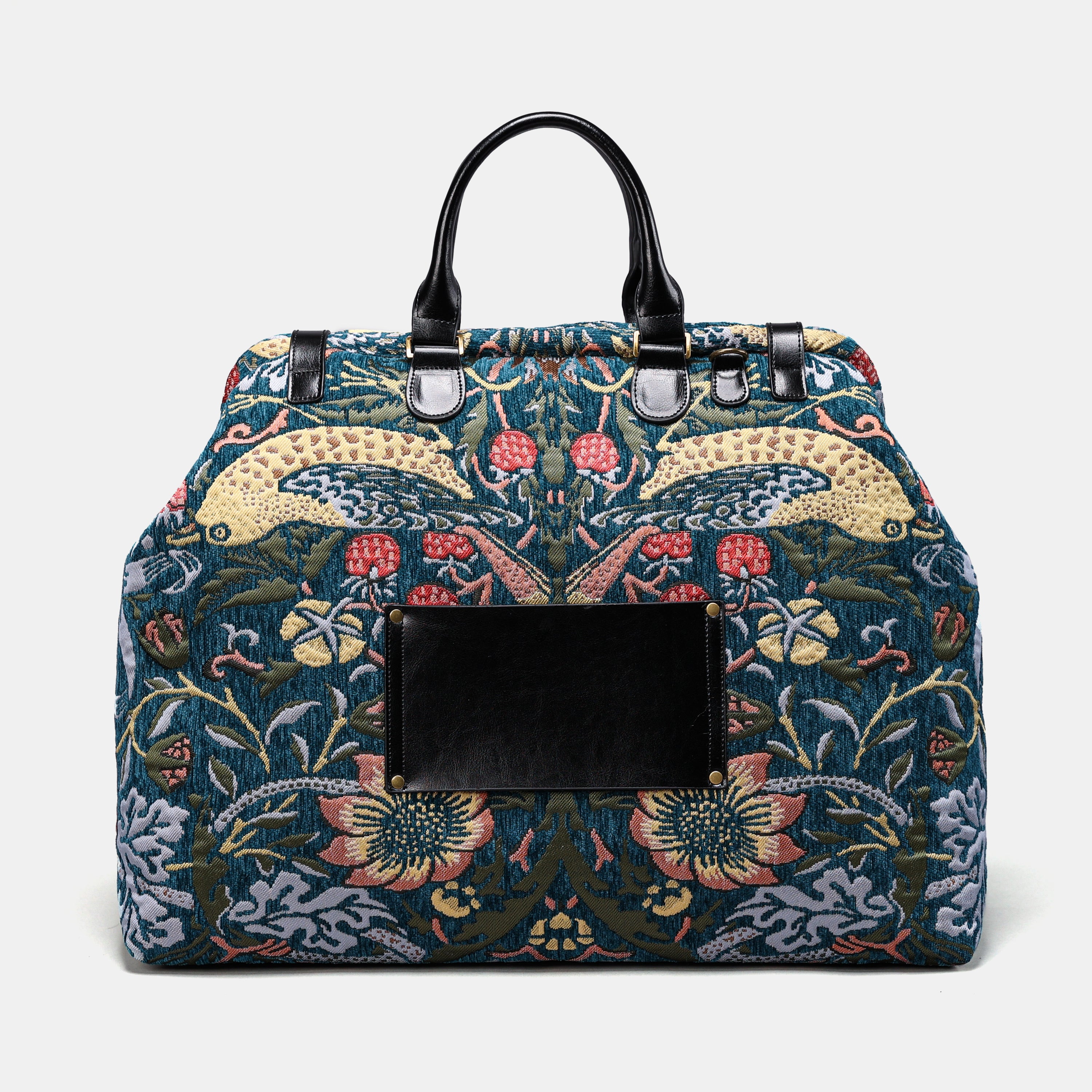 William Morris Strawberry Thief Men's Carpetbag of America back-4