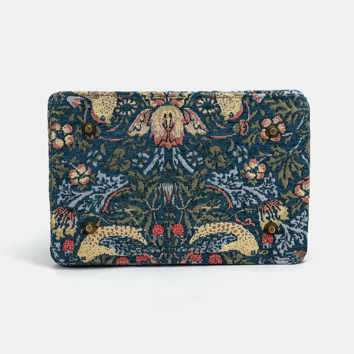 William Morris Strawberry Thief Vivienne Carpet Purse Gladstone Bag bottom