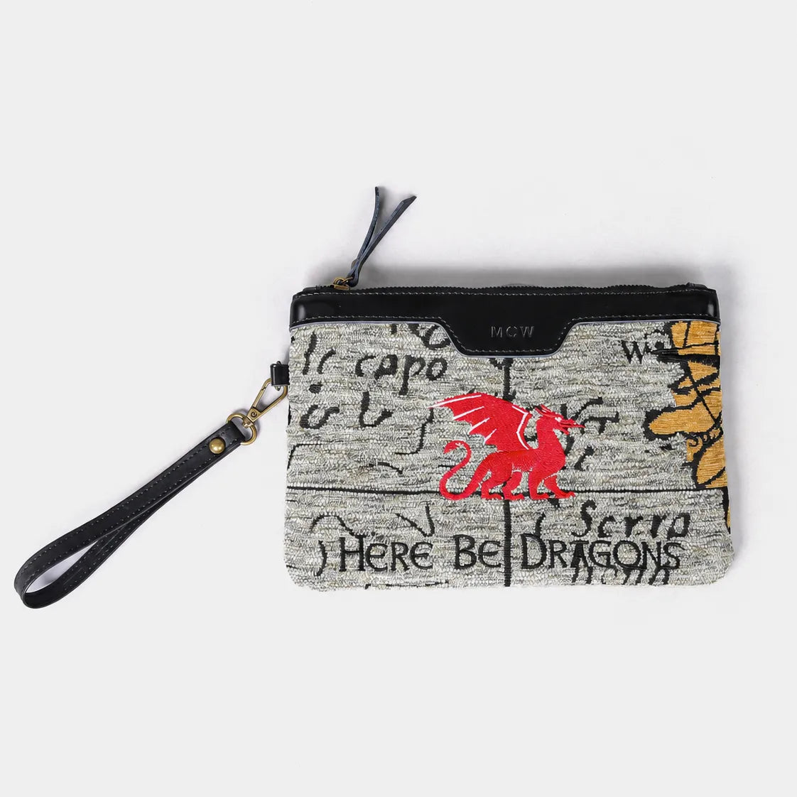 Here Be Dragons Wristlet Clutch Carpetbag of America main