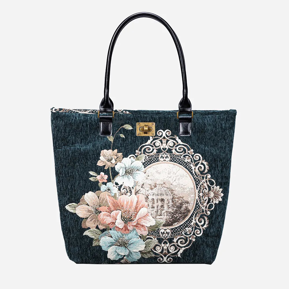 Chateau Cyprus Green Carpet Tote Shopper Carpetbag of America  main