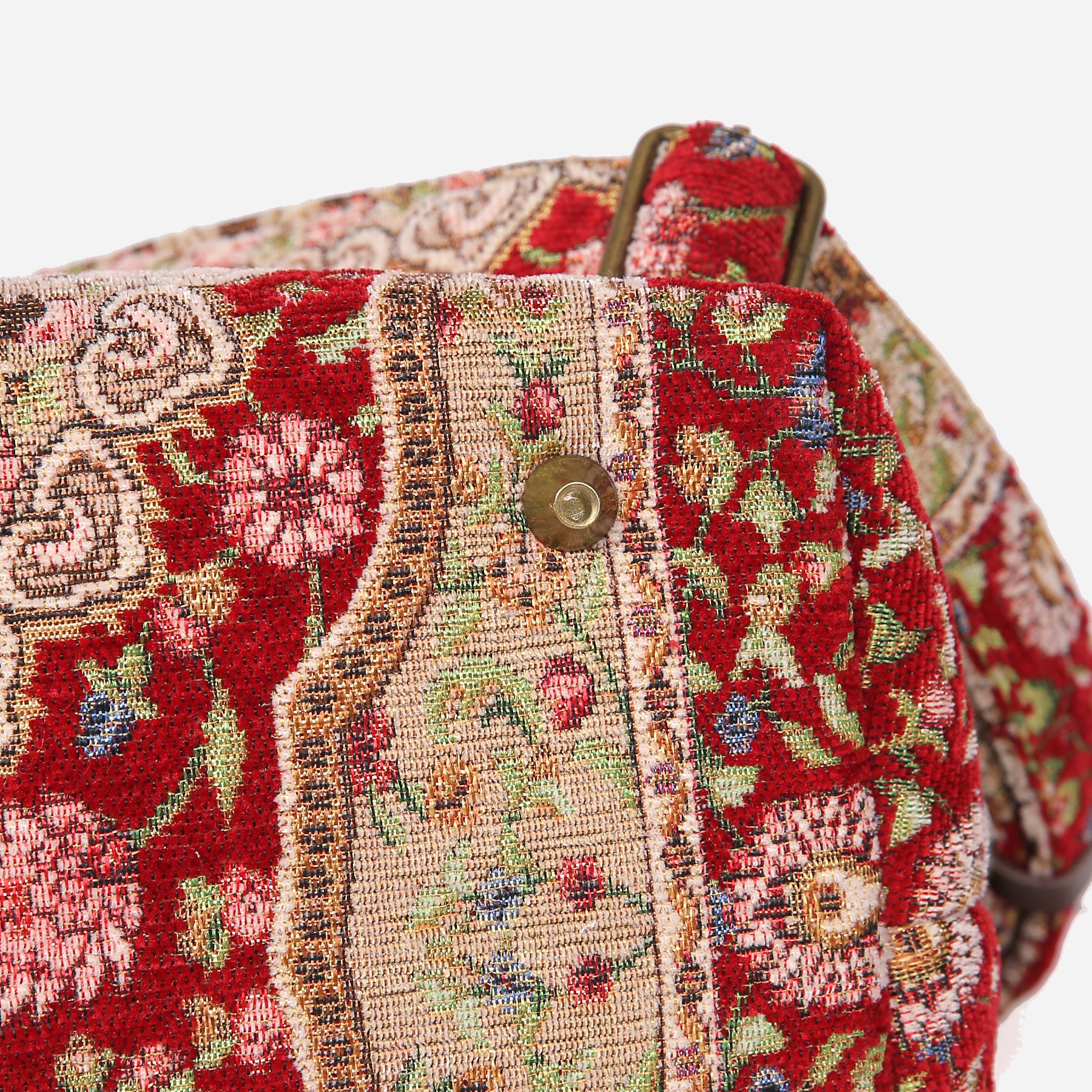 Oriental Red Mary Poppins Weekender carpet bag MCW Handmade-6