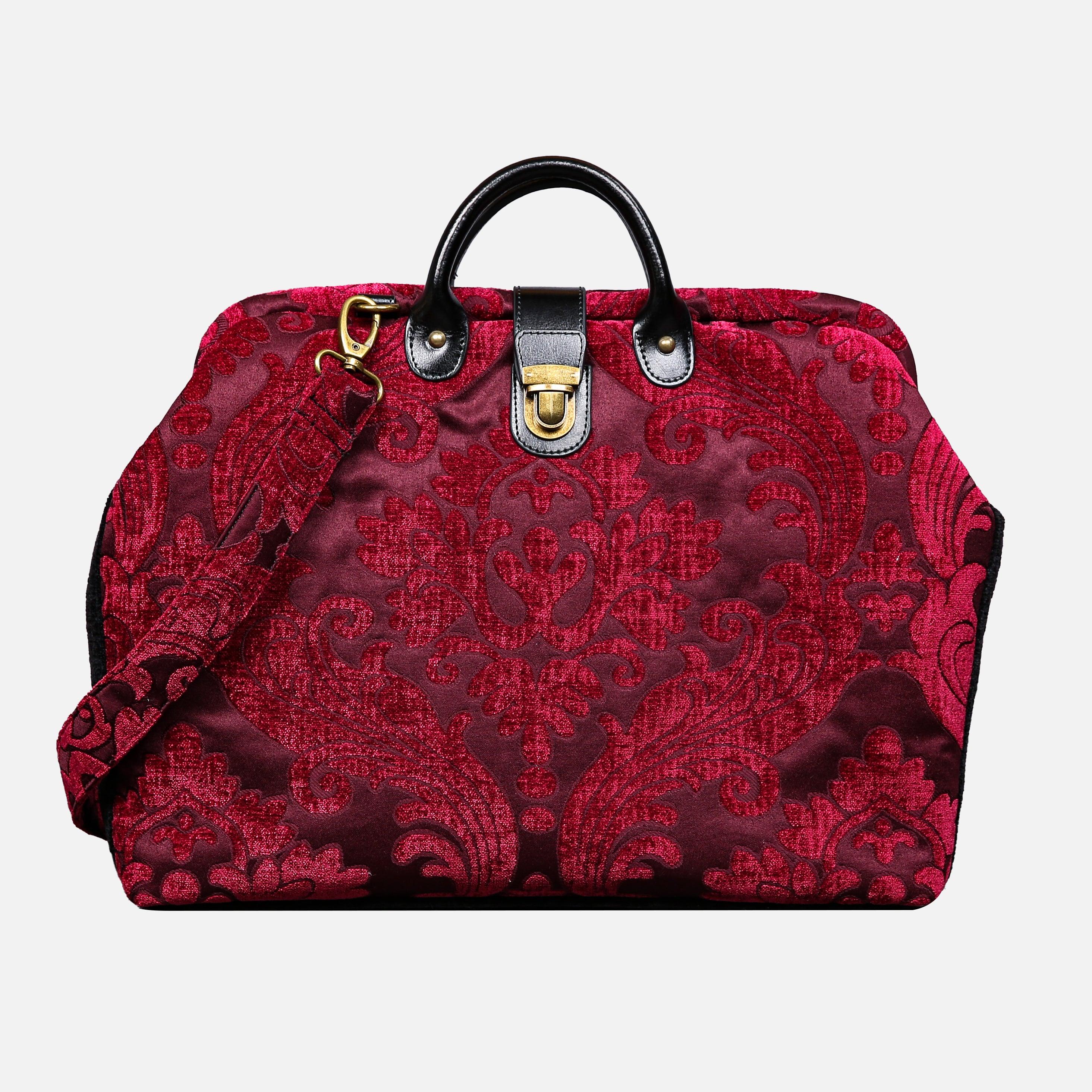 Queen Wine Laptop Work Bag carpet bag MCW Handmade