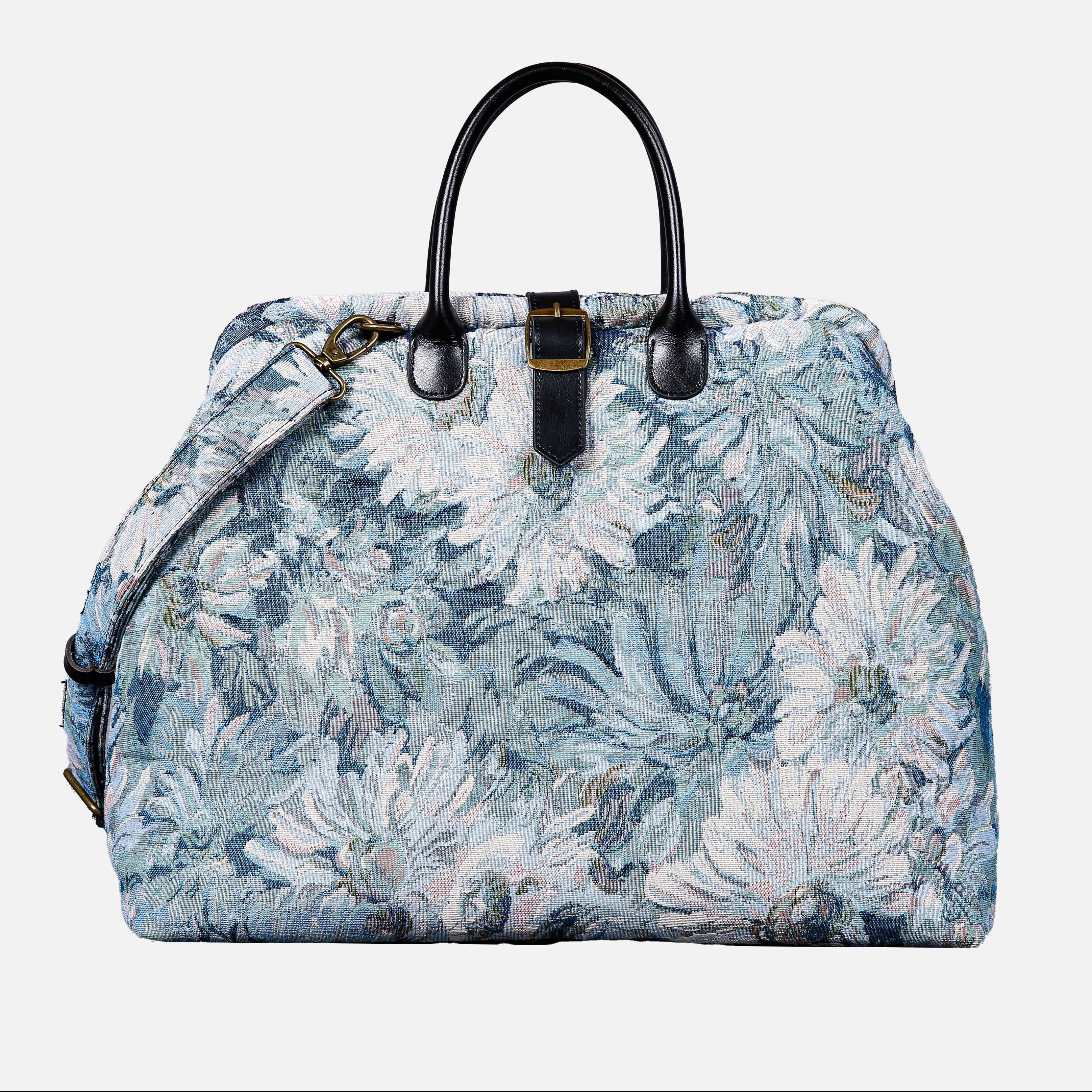 Blooming Daisy Blue Mary Poppins Weekender carpet bag MCW  Handmade main