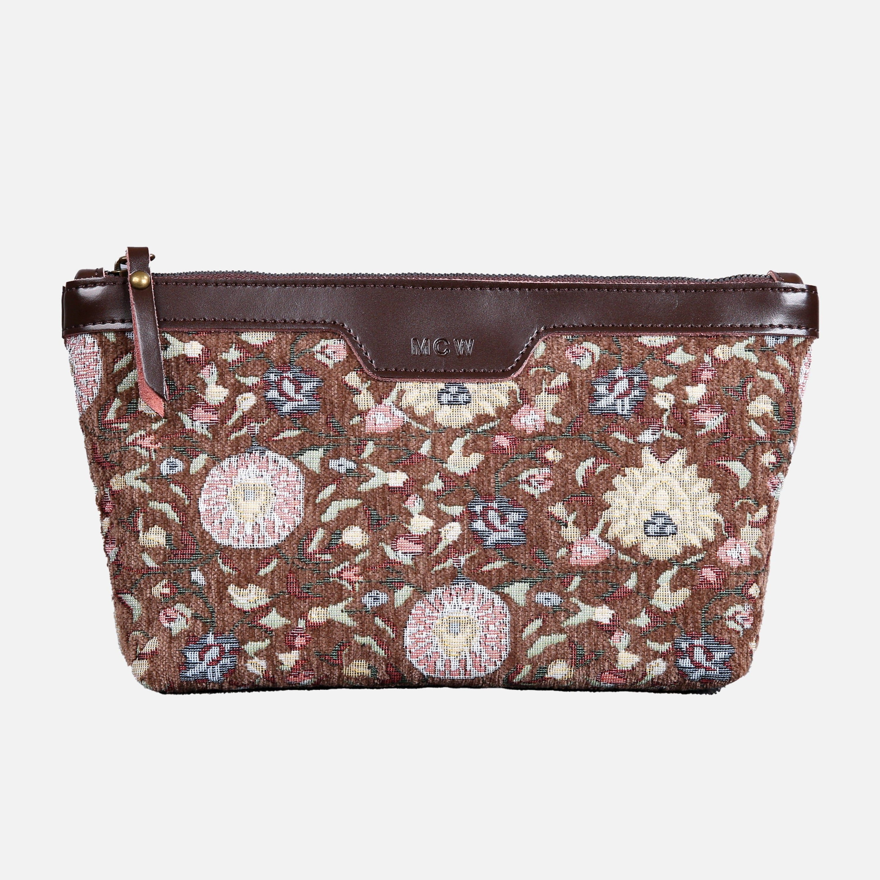 Oriental Brown Carpet Makeup Bag carpet bag MCW Handmade