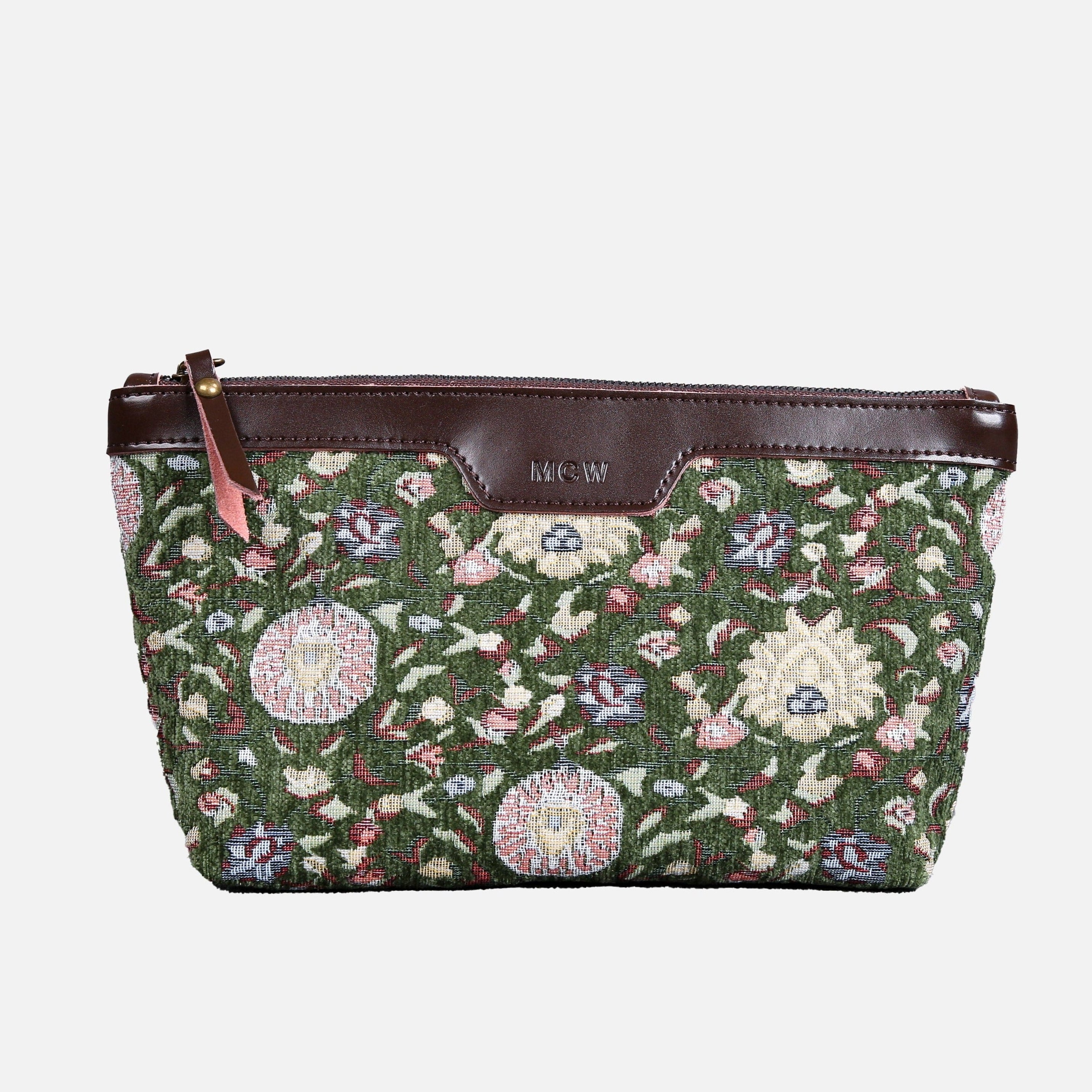 Oriental Arugula Green Carpet Makeup Bag carpet bag MCW Handmade