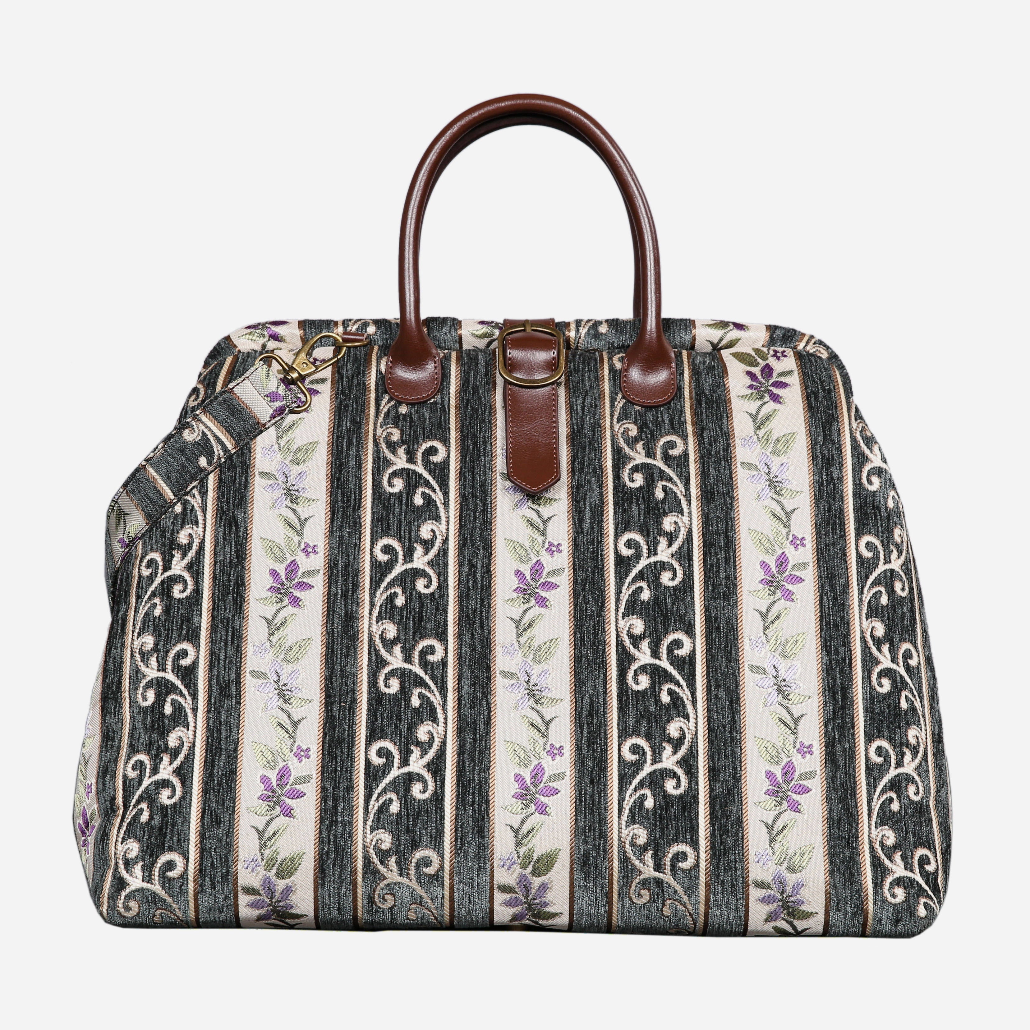 Victorian Stripes Grass Mary Poppins Weekender Carpetbag of America main