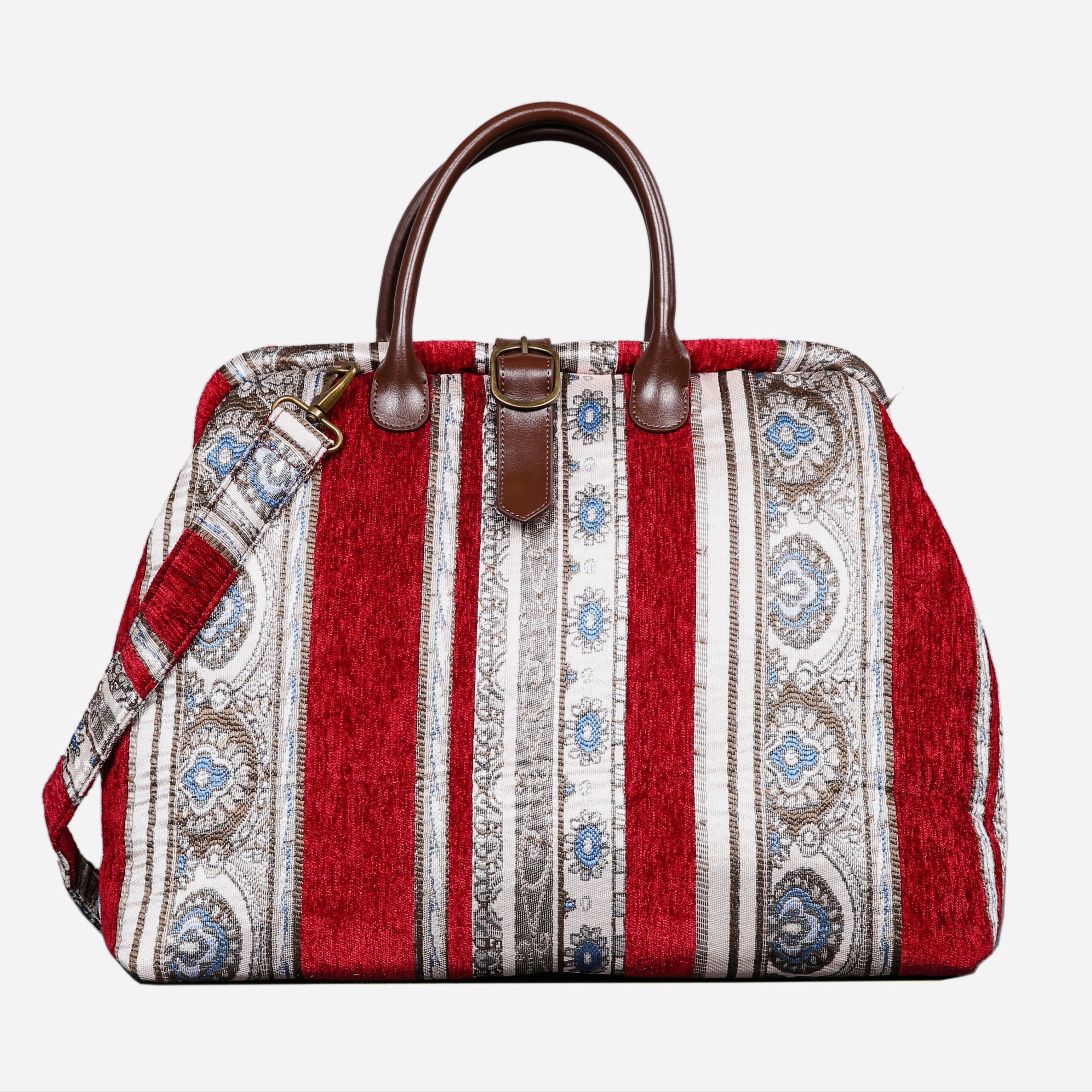 Ethnic Stripes Red Mary Poppins Weekender Carpetbag of America main