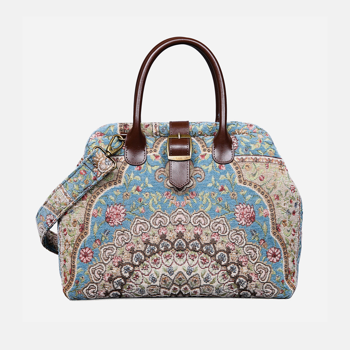 Oriental Blue Carpet Handbag Purse carpet bag MCW Handmade main