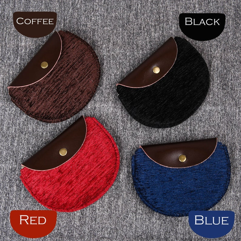 Solid Colors Series Flap Coin Purse  MCW Handmade-10