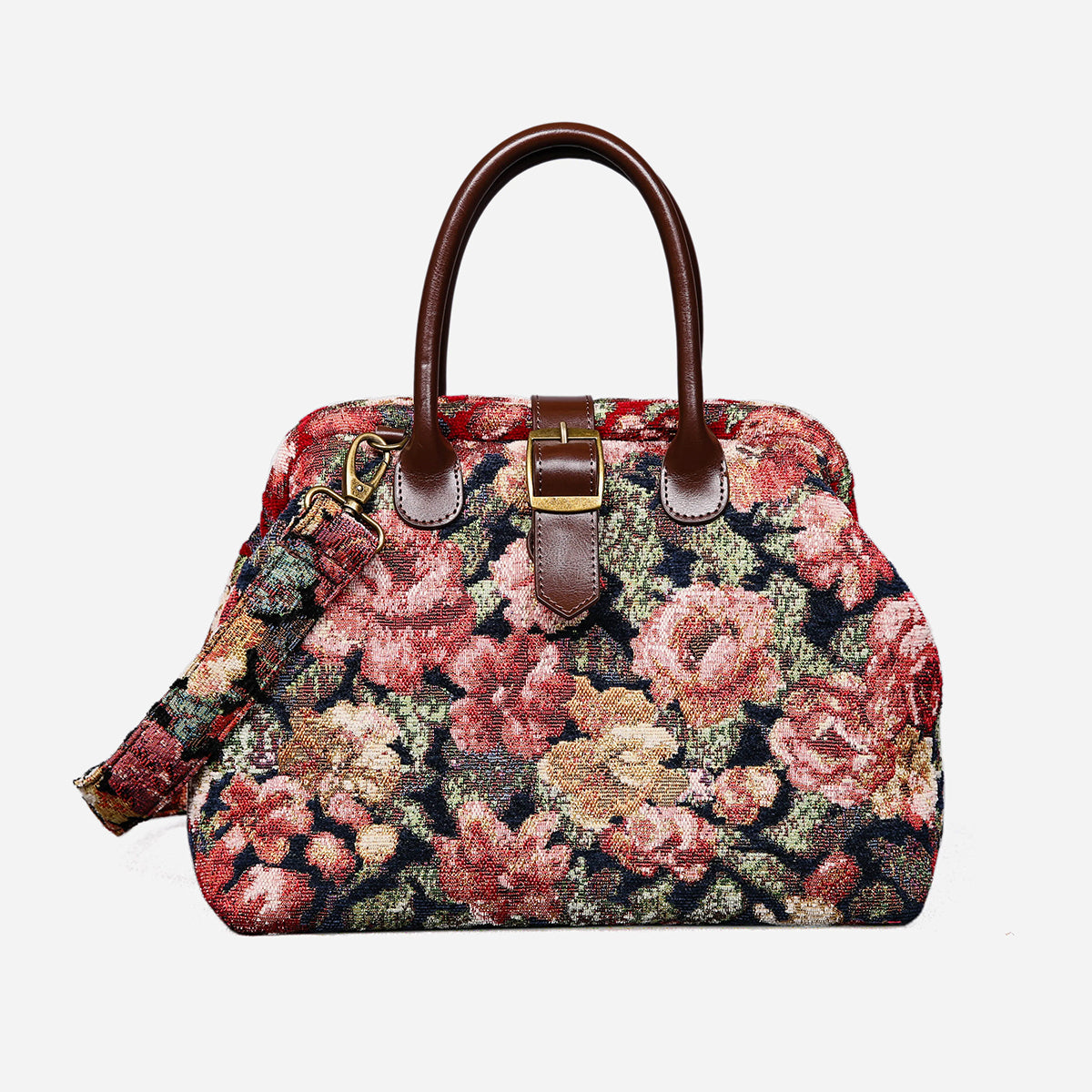 Floral Rose Carpet Handbag Purse carpet bag MCW Handmade