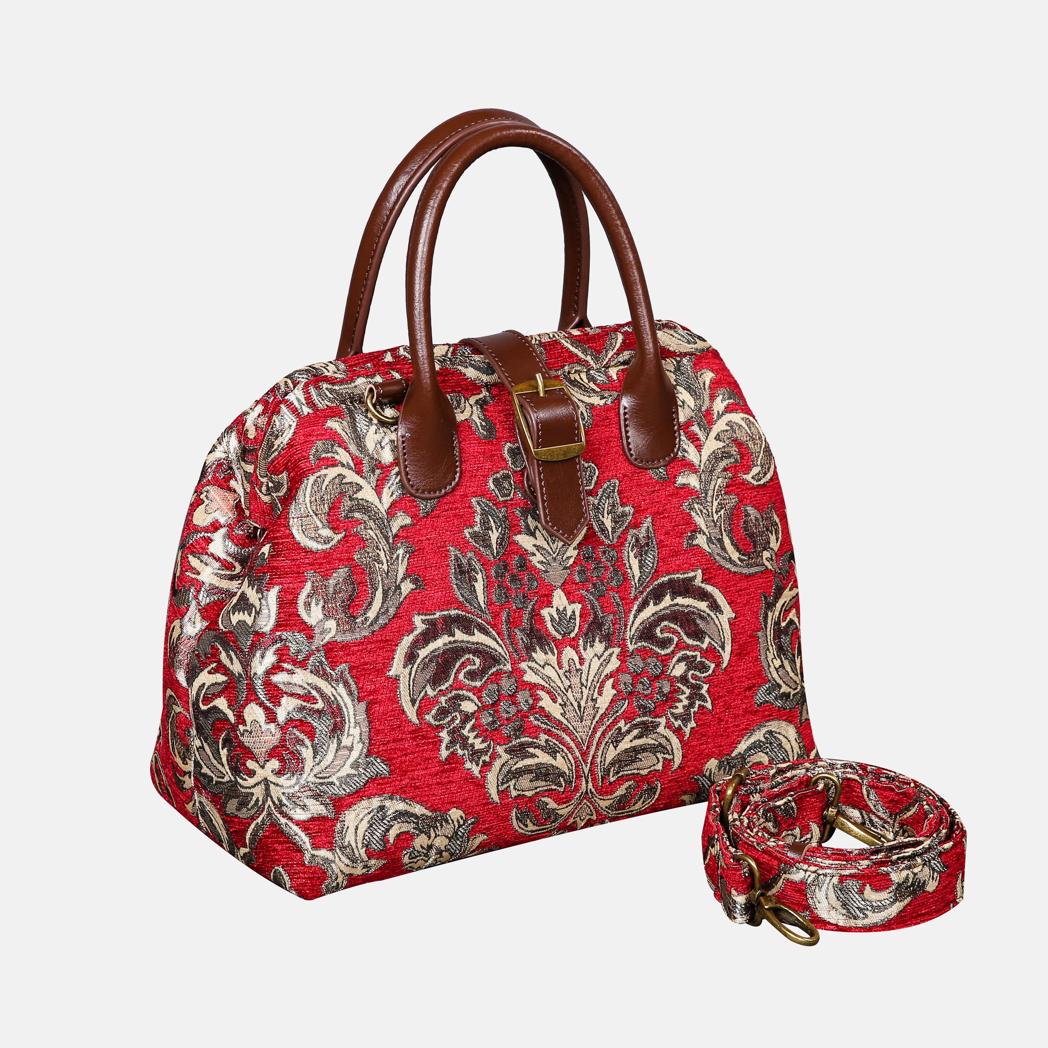 Victorian Blossom R-G Carpet Handbag Purse carpet bag MCW Handmade-1