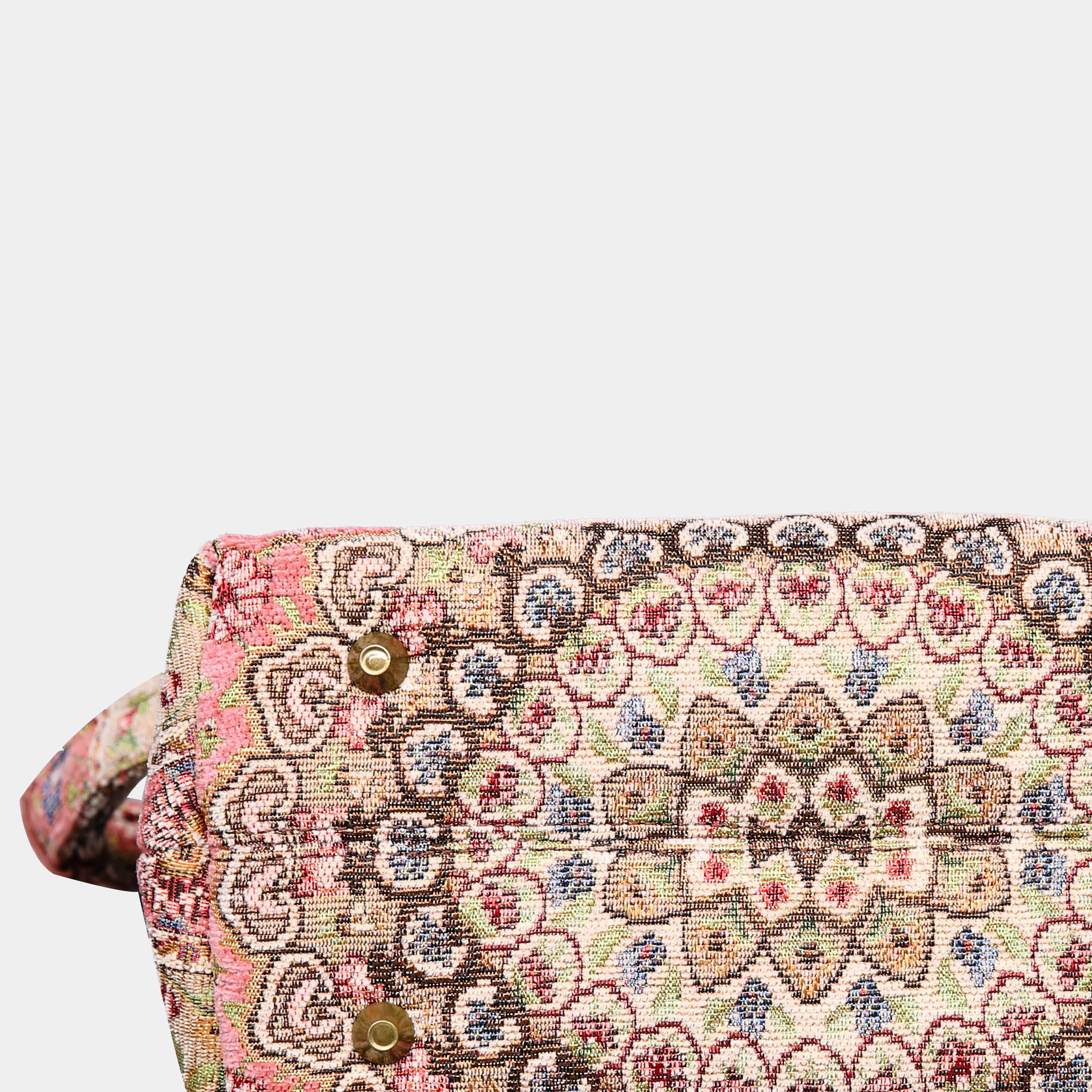 Oriental Pink Carpet Satchel carpet bag MCW Handmade-5