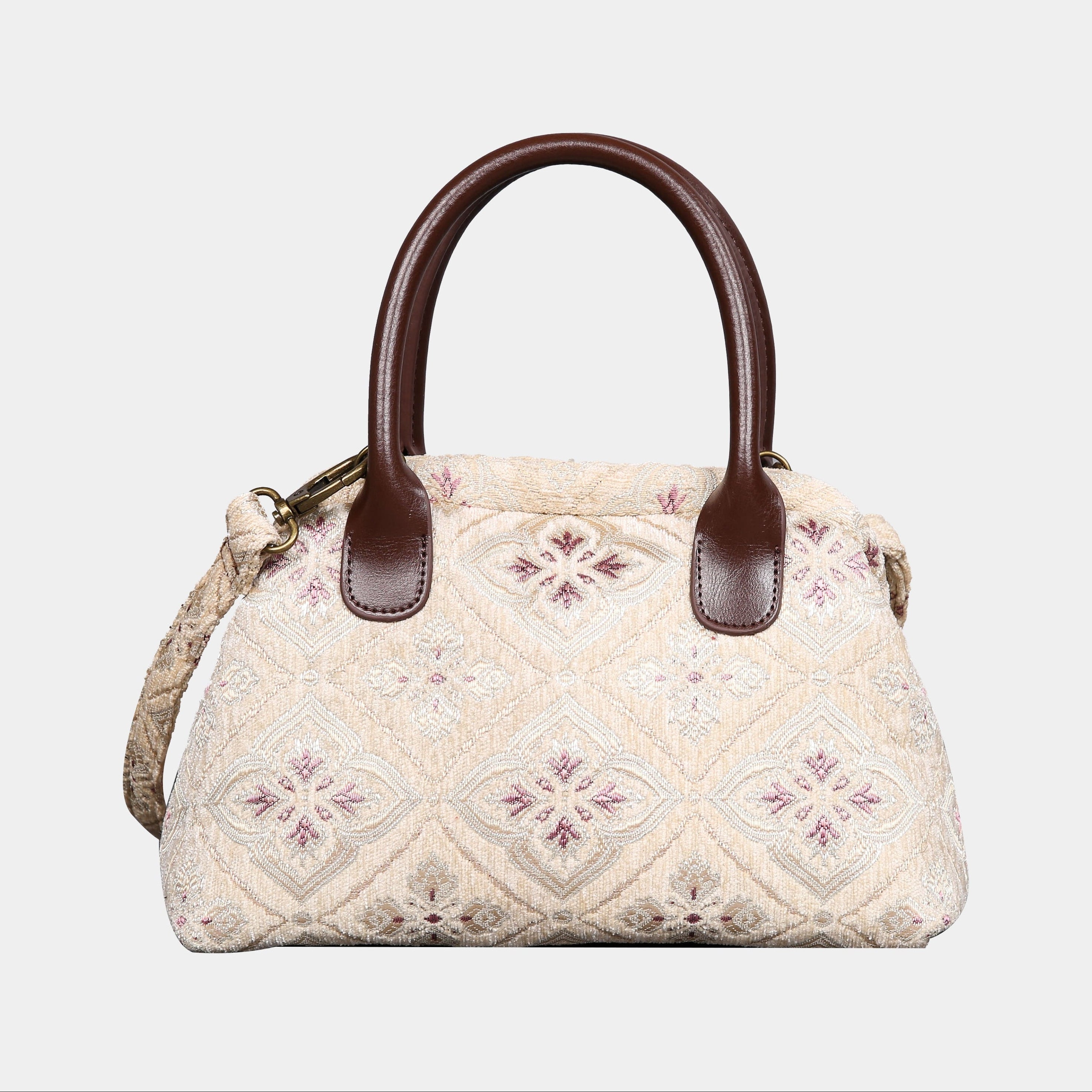 Ethnic Cream Carpet Satchel carpet bag MCW Handmade