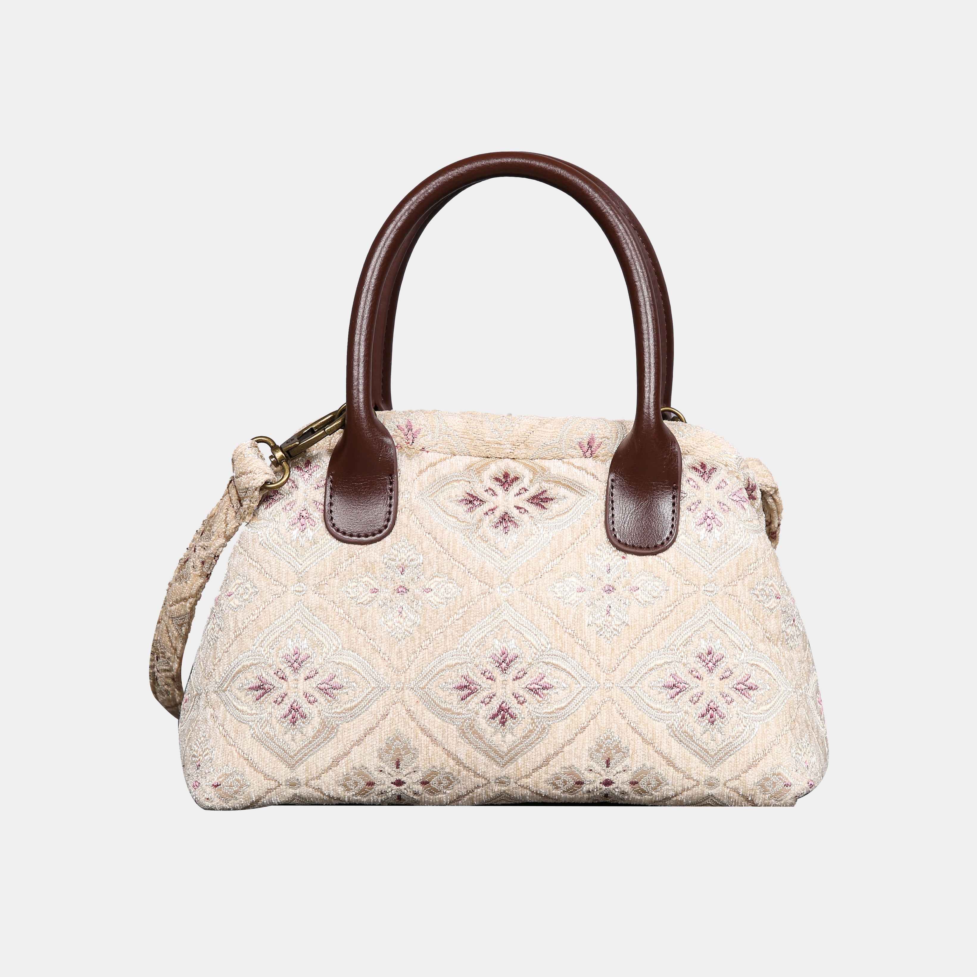 Ethnic Cream Carpet Satchel carpet bag MCW Handmade
