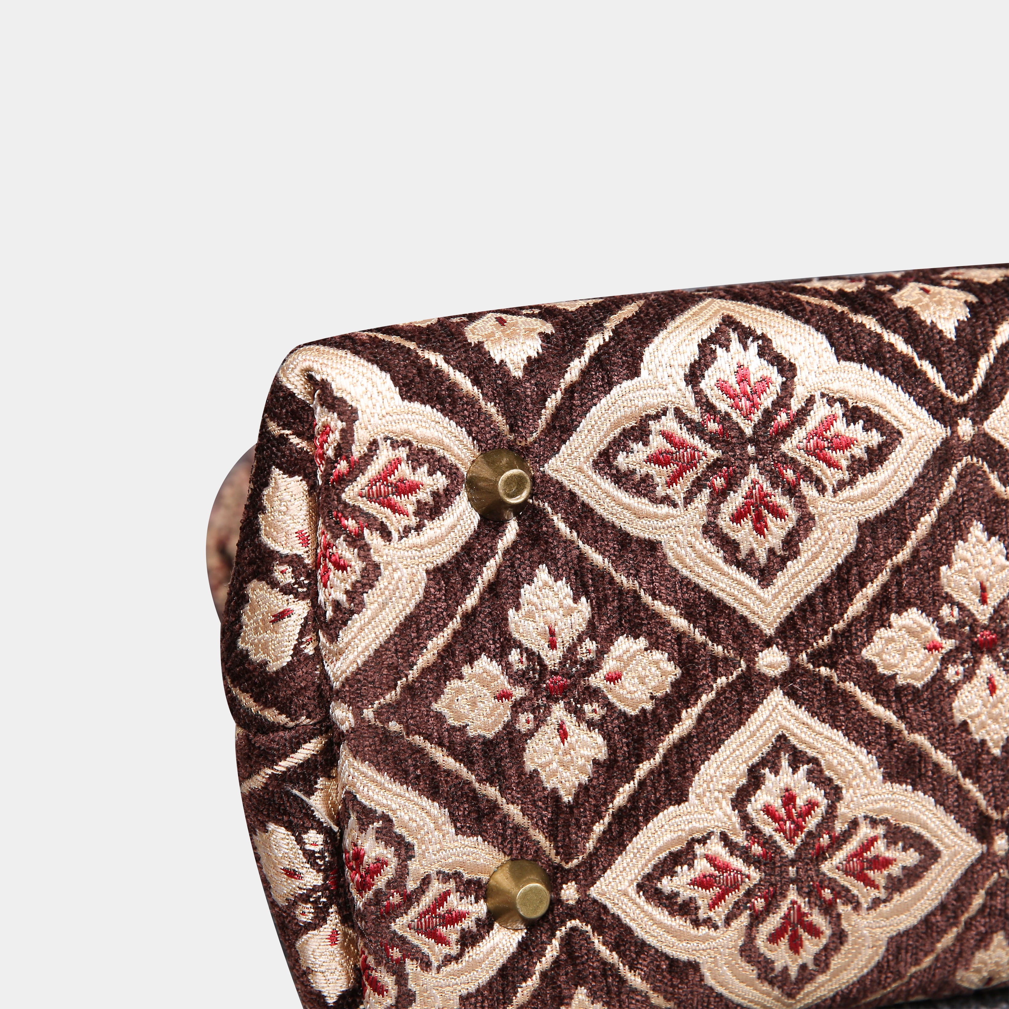 Ethnic Coffee Carpet Satchel carpet bag MCW Handmade-4
