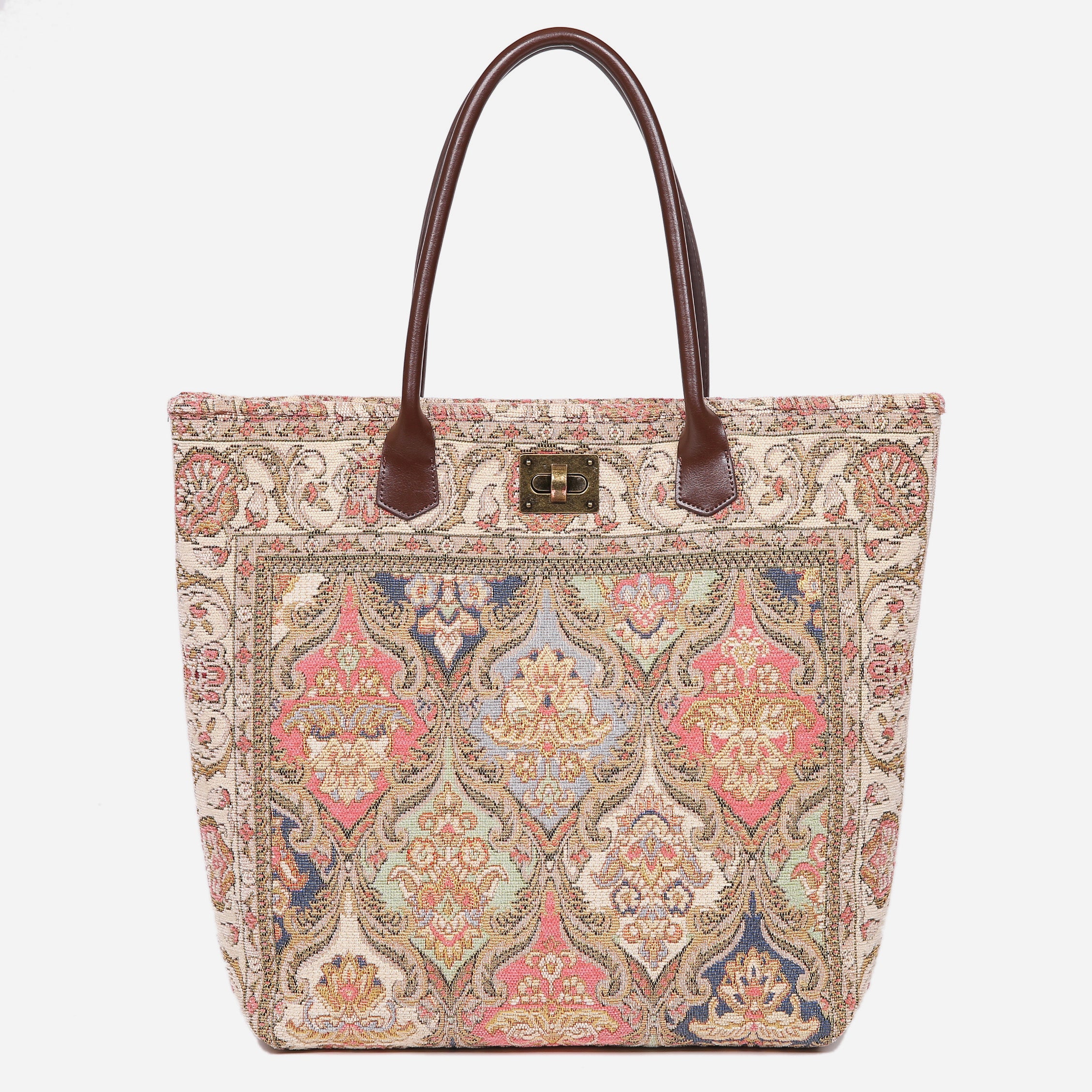 Golden Age Pink Carpet Tote Shopper carpet bag MCW Handmade