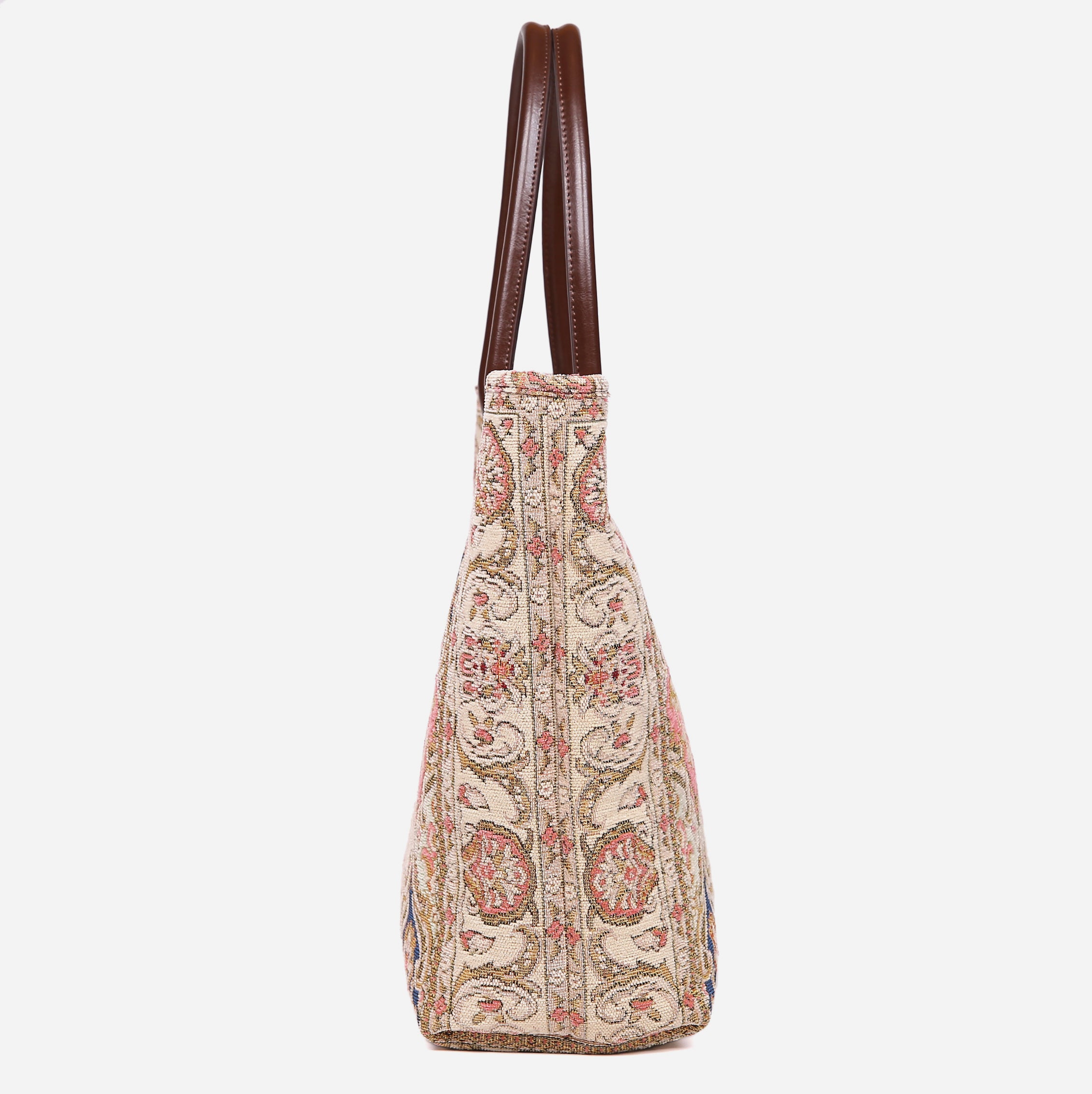 Golden Age Pink Carpet Tote Shopper carpet bag MCW Handmade-3