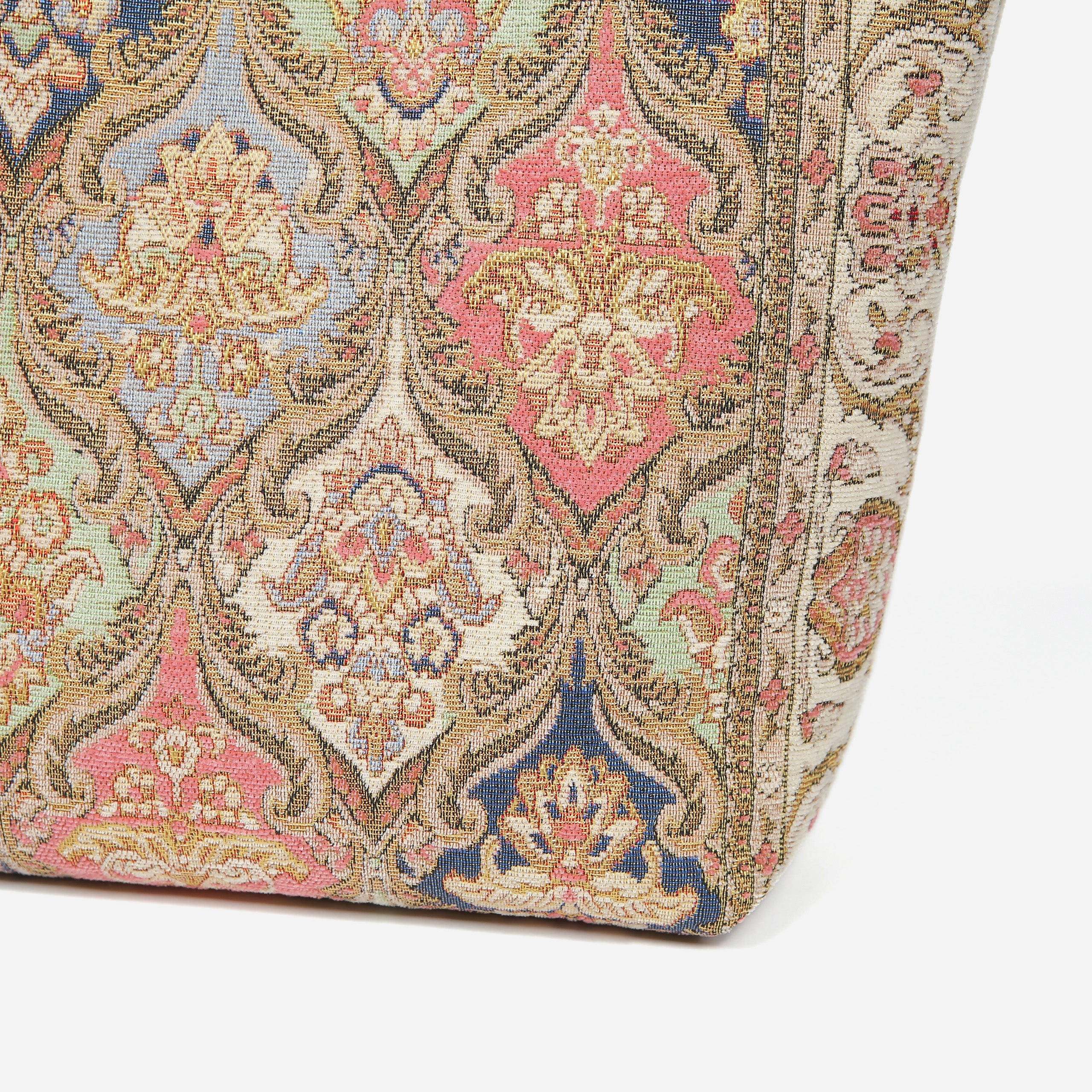 Golden Age Pink Carpet Tote Shopper carpet bag MCW Handmade-4